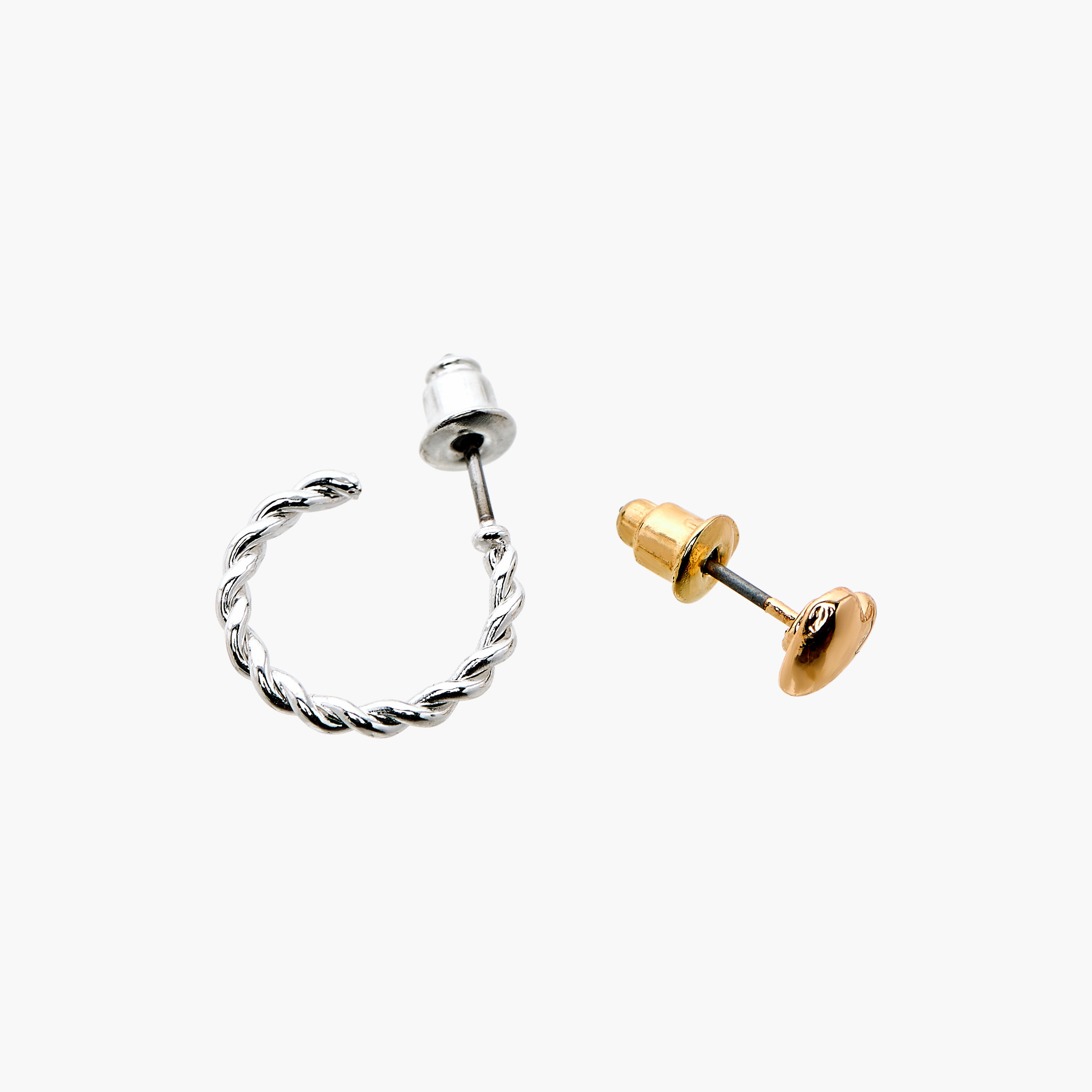 حلق ميتاليك بمكبس إغلاق خلفي من جلوو - طقم من 12-women-watchesandjewellery-jewellery-earrings-image-4