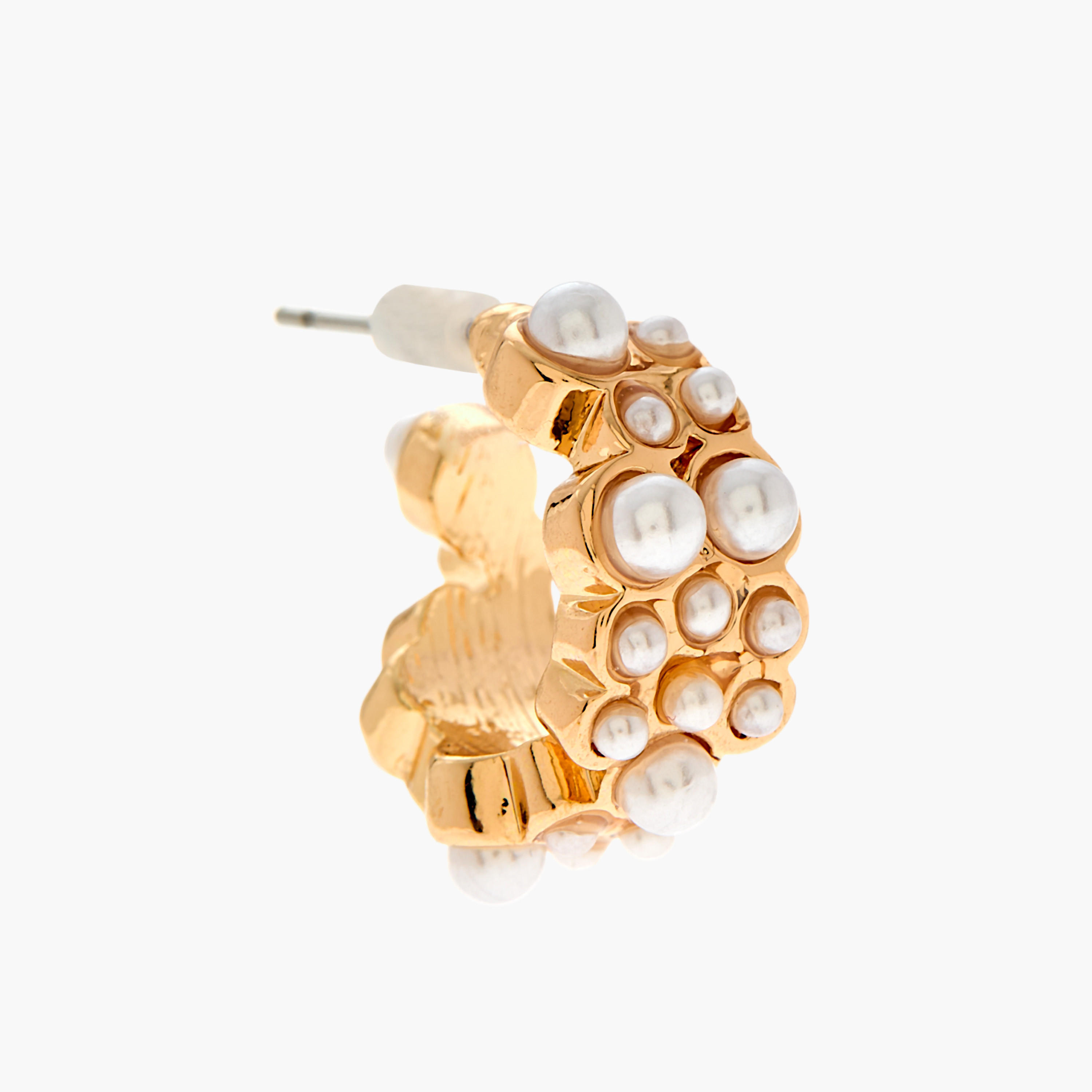 طقم أقراط دائرية بمكبس إغلاق خلفي قطعتين متنوعتين من جلو-women-watchesandjewellery-jewellery-earrings-image-2