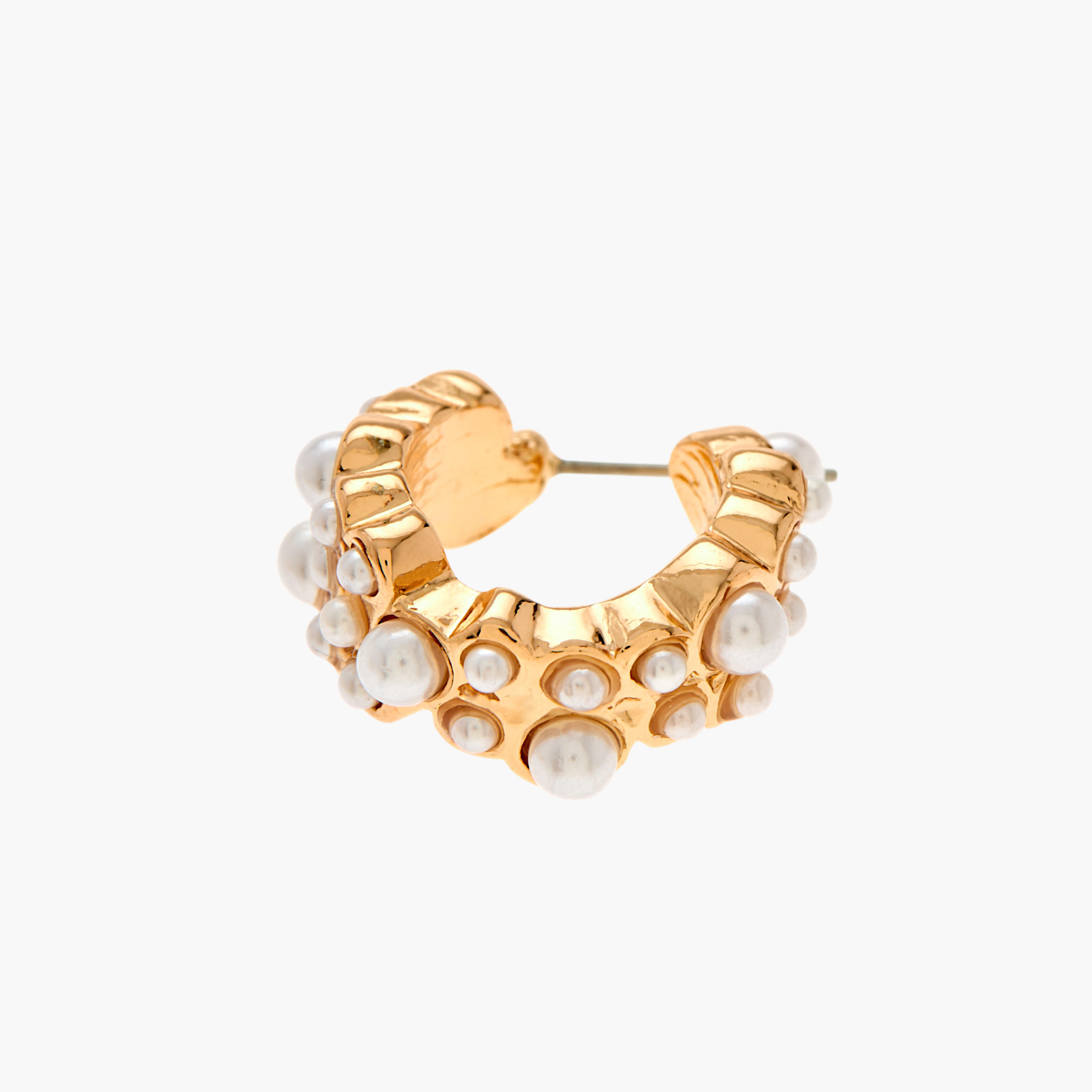 طقم أقراط دائرية بمكبس إغلاق خلفي قطعتين متنوعتين من جلو-women-watchesandjewellery-jewellery-earrings-image-5