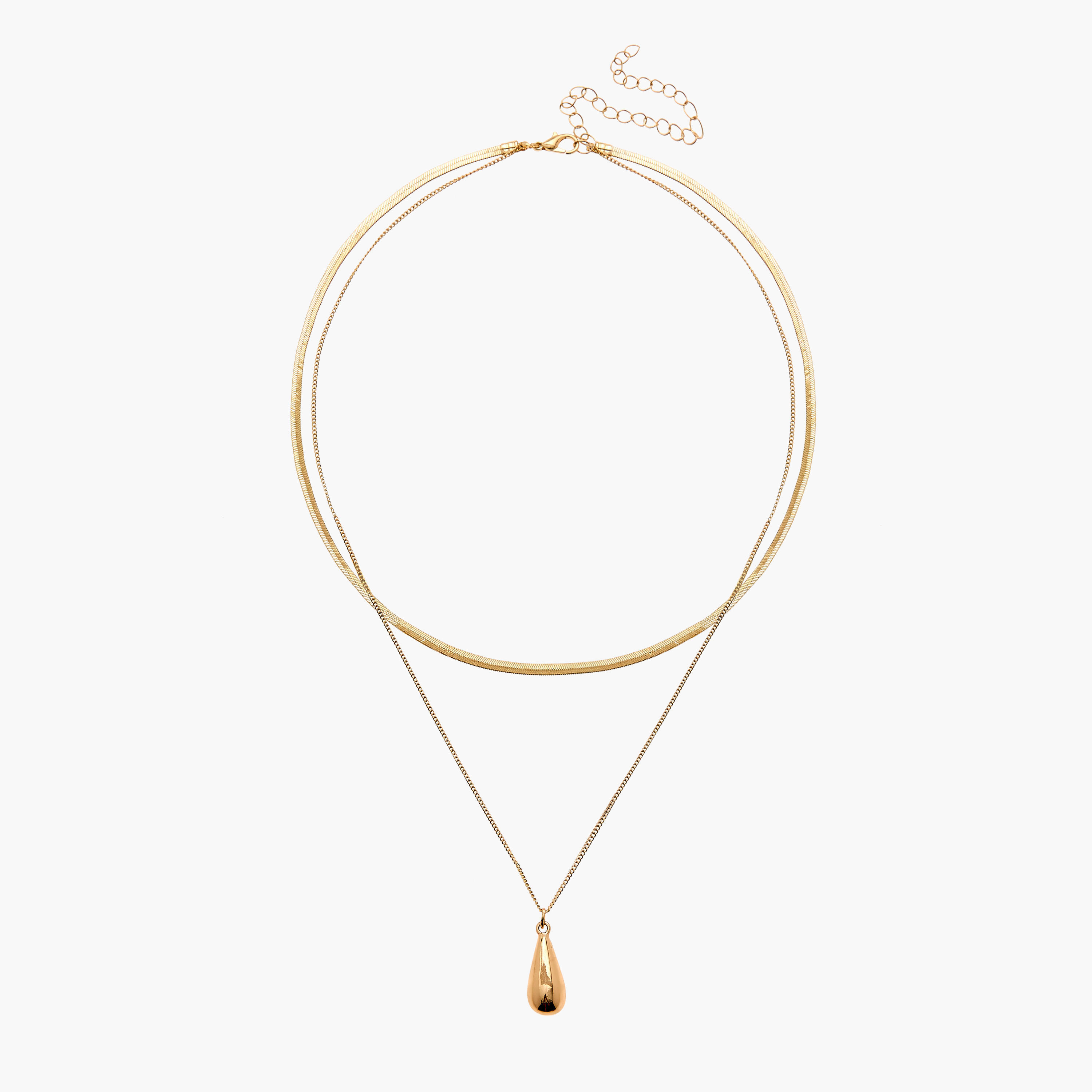 عقد ميتاليك متعدد الطبقات بمشبك إغلاق من جلو-women-watchesandjewellery-jewellery-necklacesandpendants-image-1