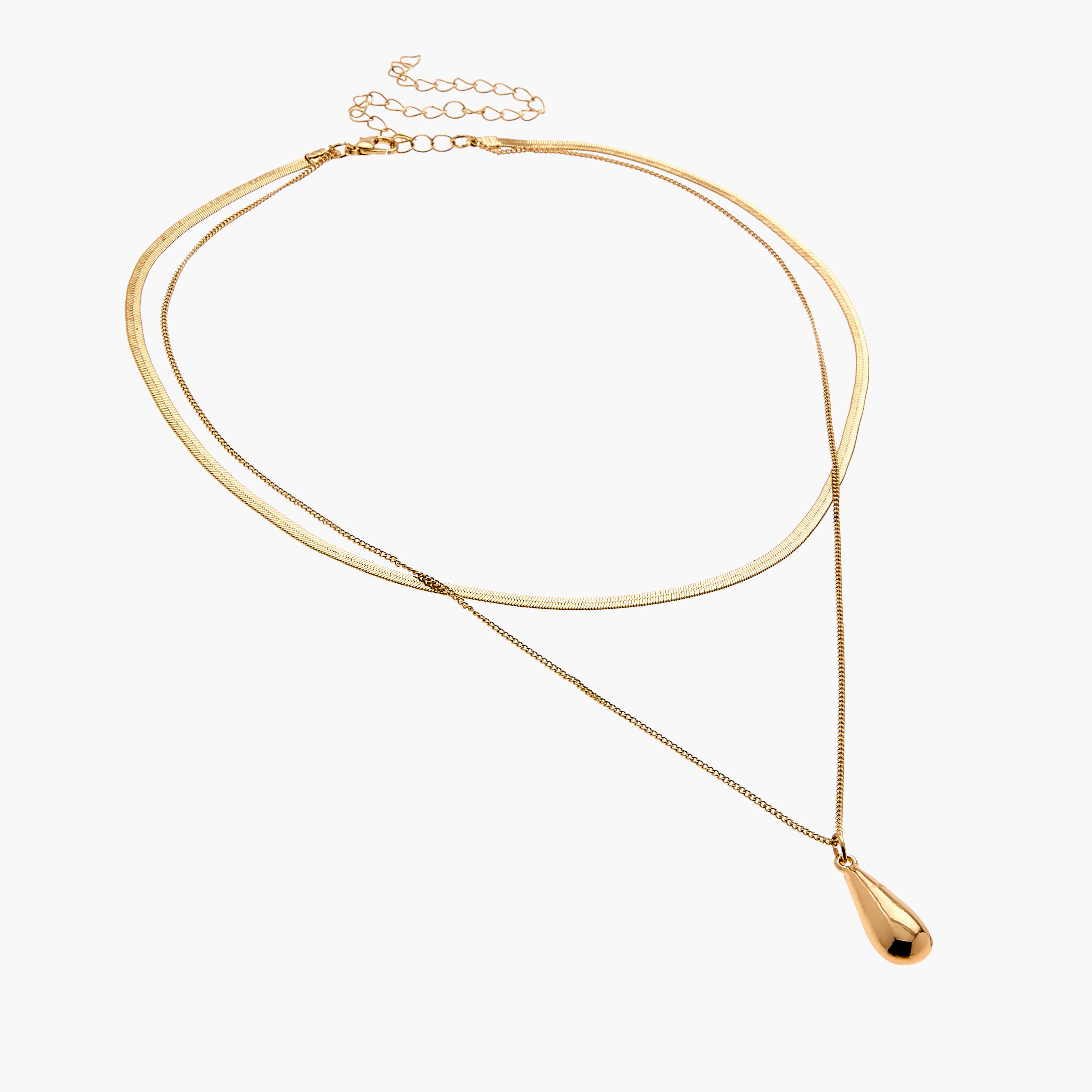 عقد ميتاليك متعدد الطبقات بمشبك إغلاق من جلو-women-watchesandjewellery-jewellery-necklacesandpendants-image-2