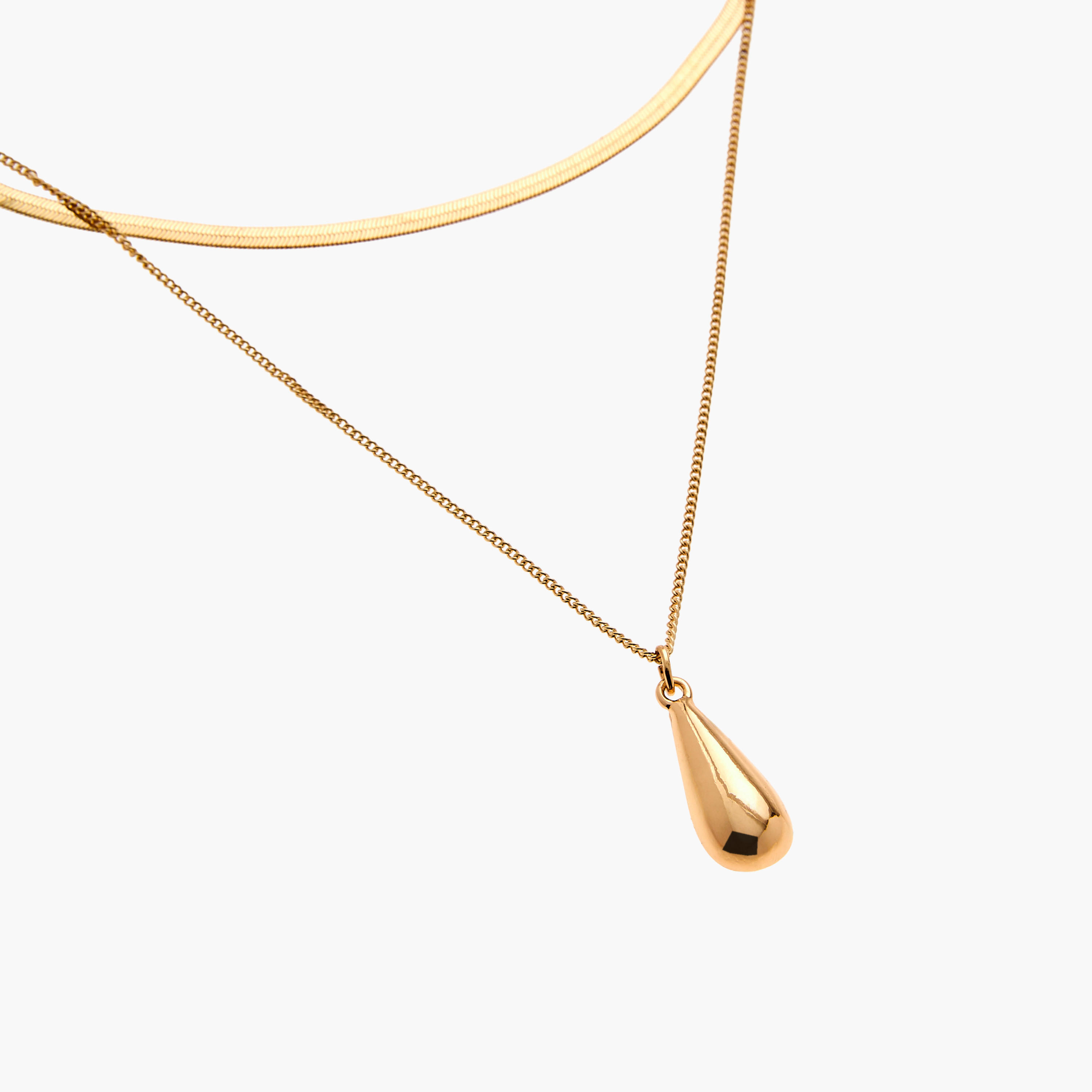 عقد ميتاليك متعدد الطبقات بمشبك إغلاق من جلو-women-watchesandjewellery-jewellery-necklacesandpendants-image-3