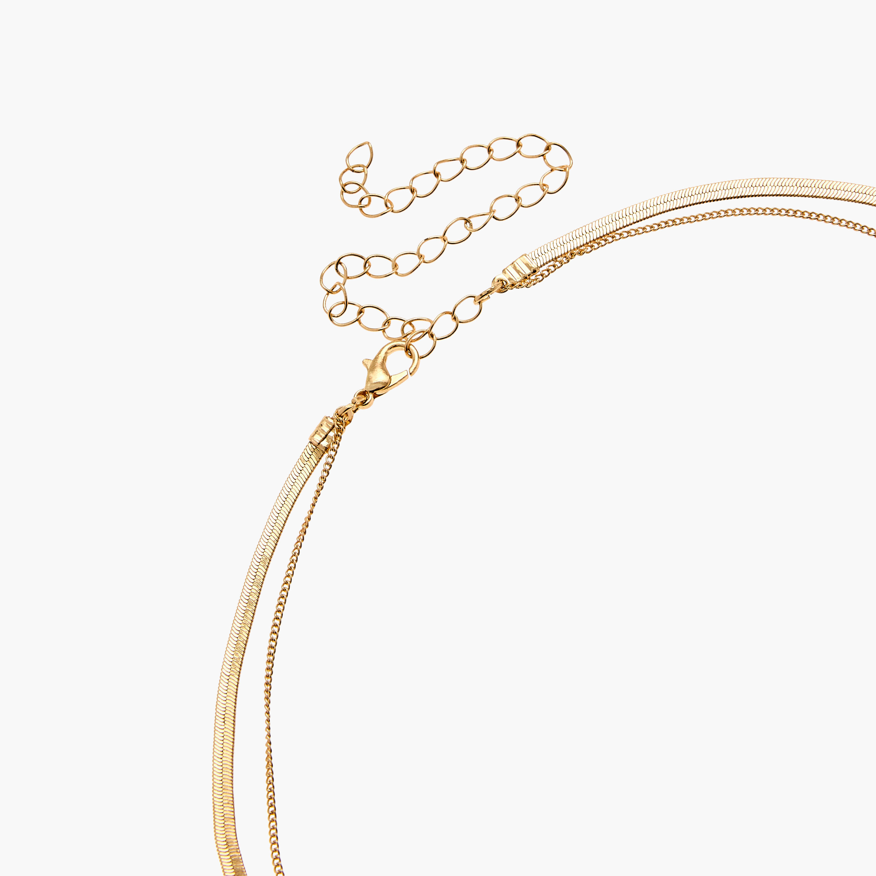 عقد ميتاليك متعدد الطبقات بمشبك إغلاق من جلو-women-watchesandjewellery-jewellery-necklacesandpendants-image-4