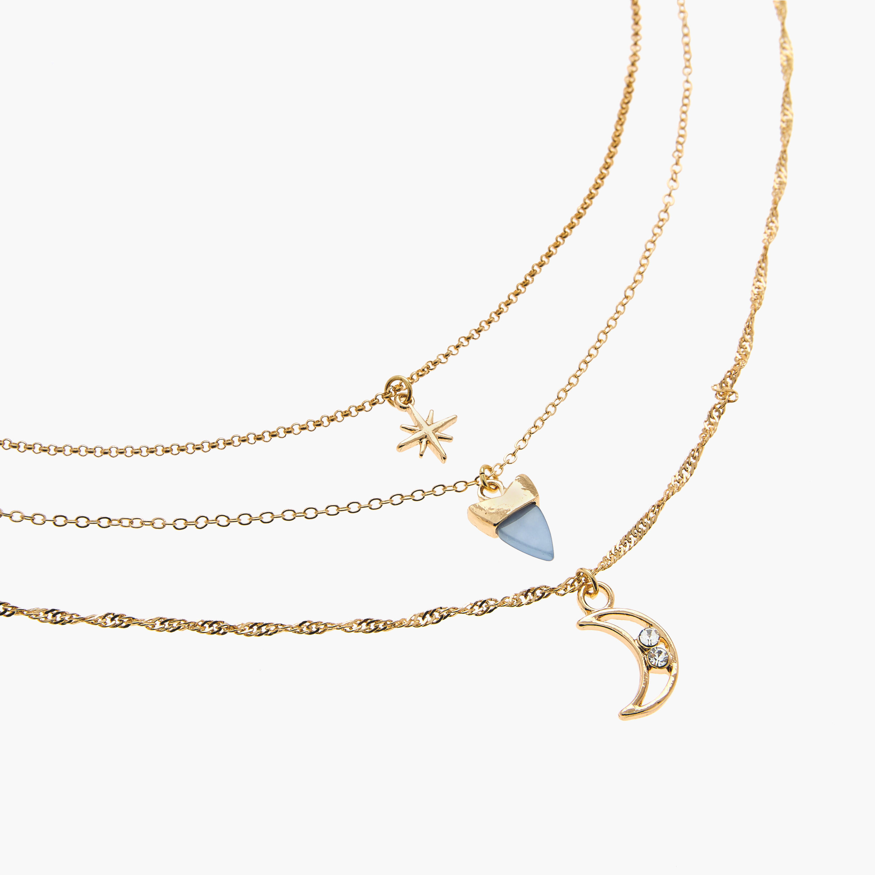 عقد بمشبك إغلاق لوبستر ودلاية من جلو - طقم من 3 قطع-women-watchesandjewellery-jewellery-necklacesandpendants-image-4