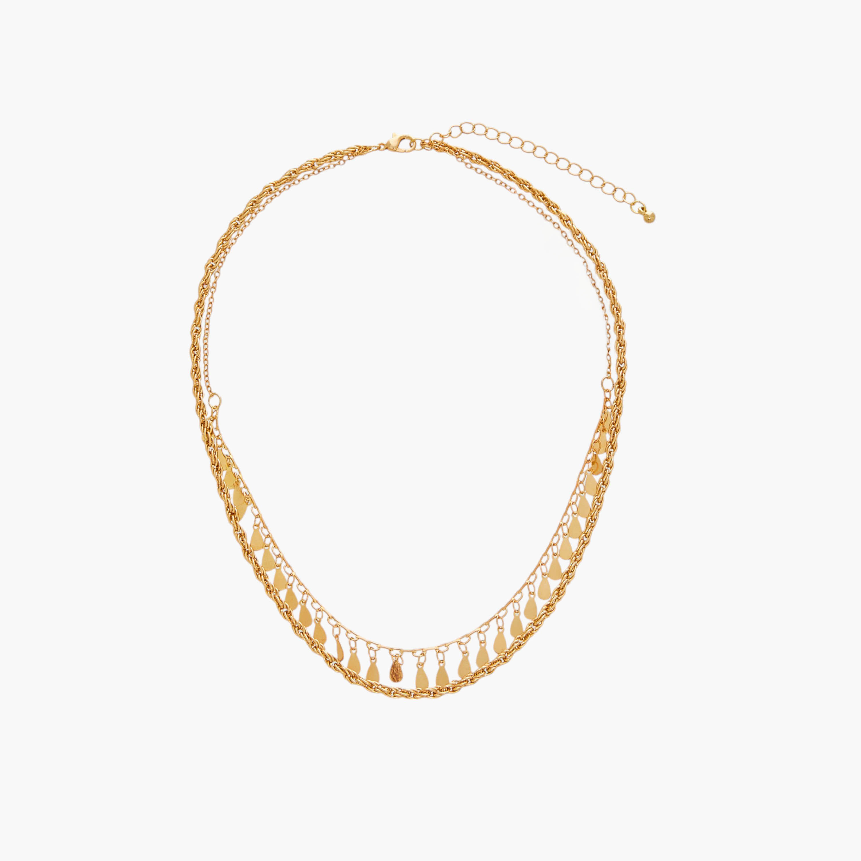 قلادة ميتاليك متعددة الطبقات بمشبك إغلاق من جلو-women-watchesandjewellery-jewellery-necklacesandpendants-image-1