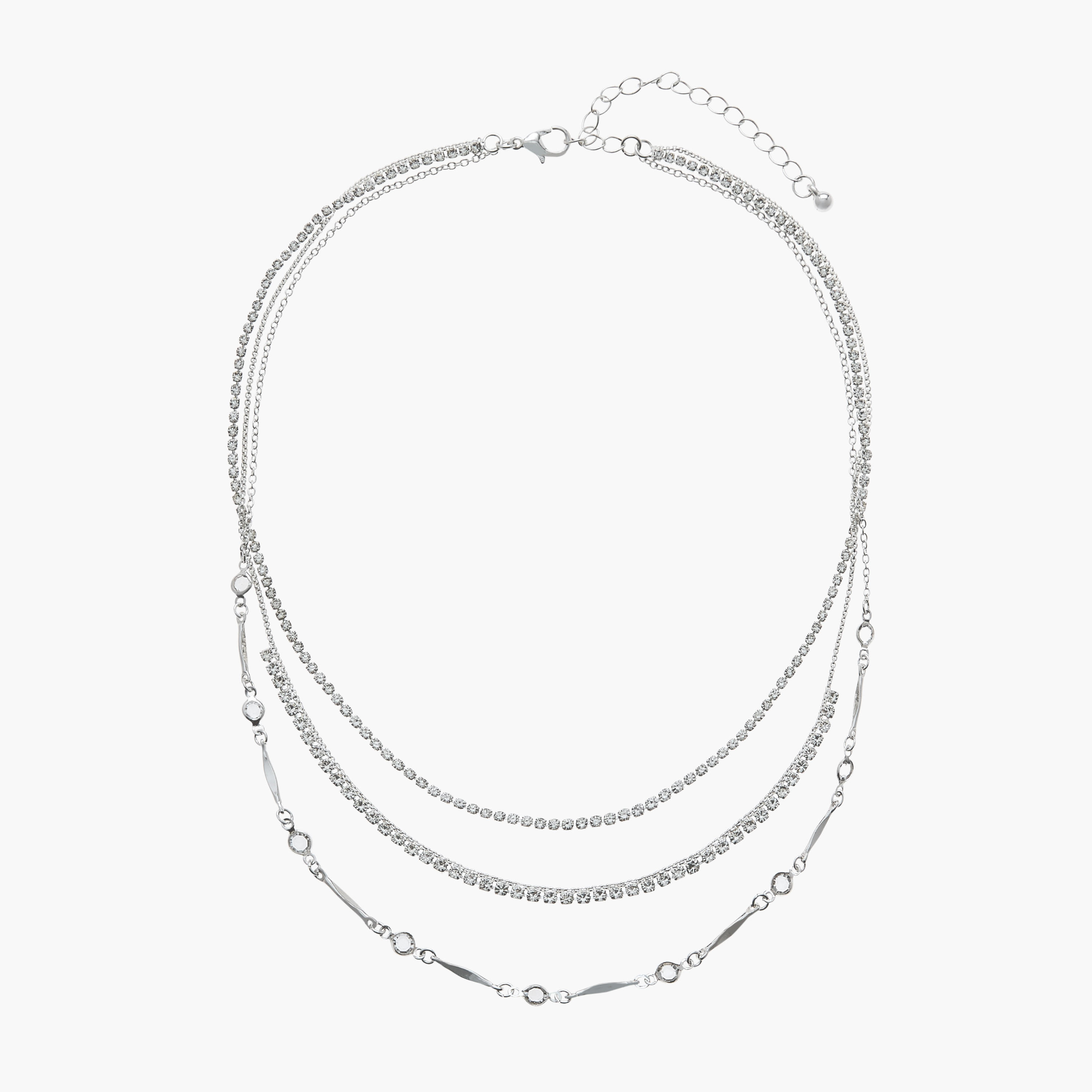Gloo Layered Necklace with Lobster Clasp Closure-women-watchesandjewellery-jewellery-necklacesandpendants-image-1
