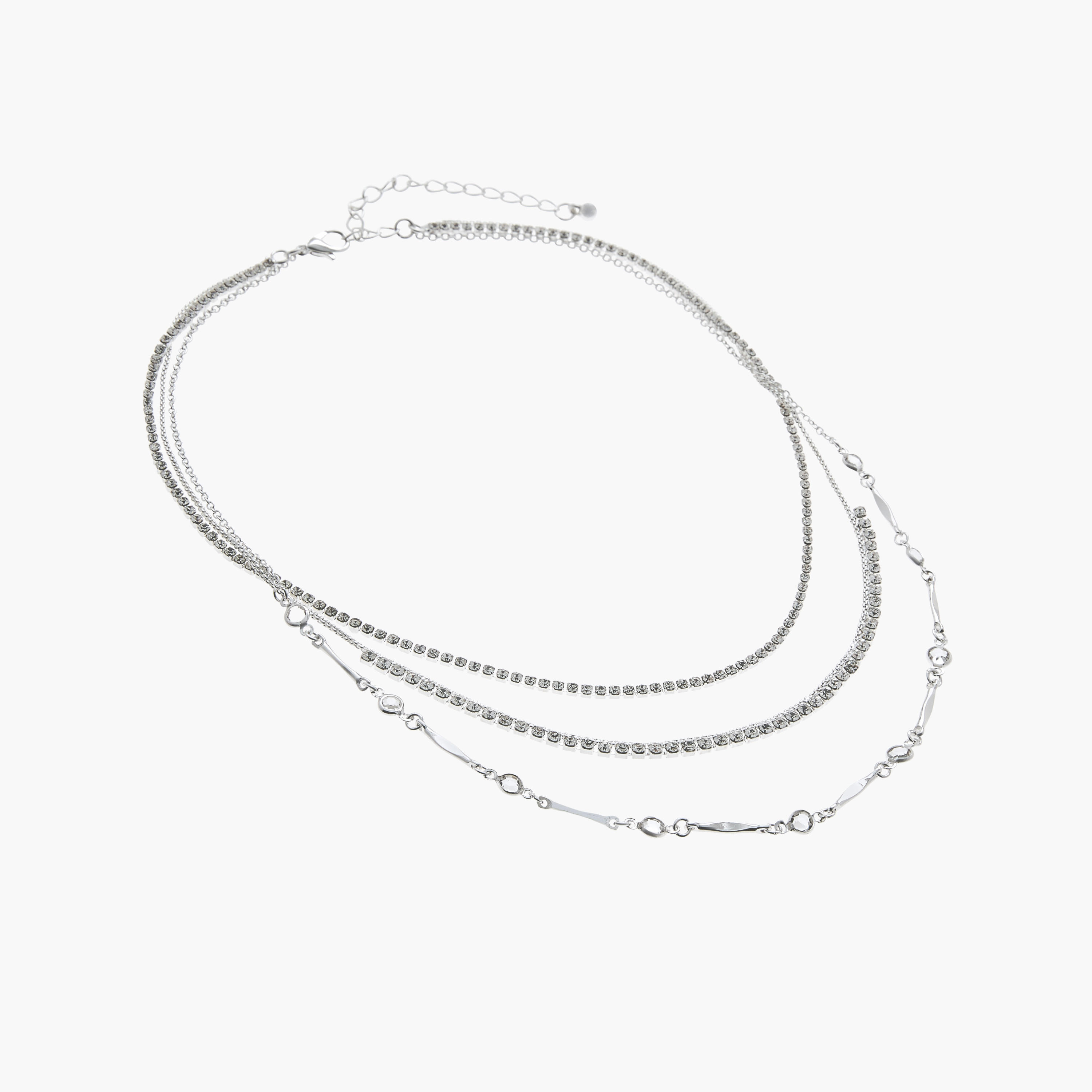 Gloo Layered Necklace with Lobster Clasp Closure-women-watchesandjewellery-jewellery-necklacesandpendants-image-2