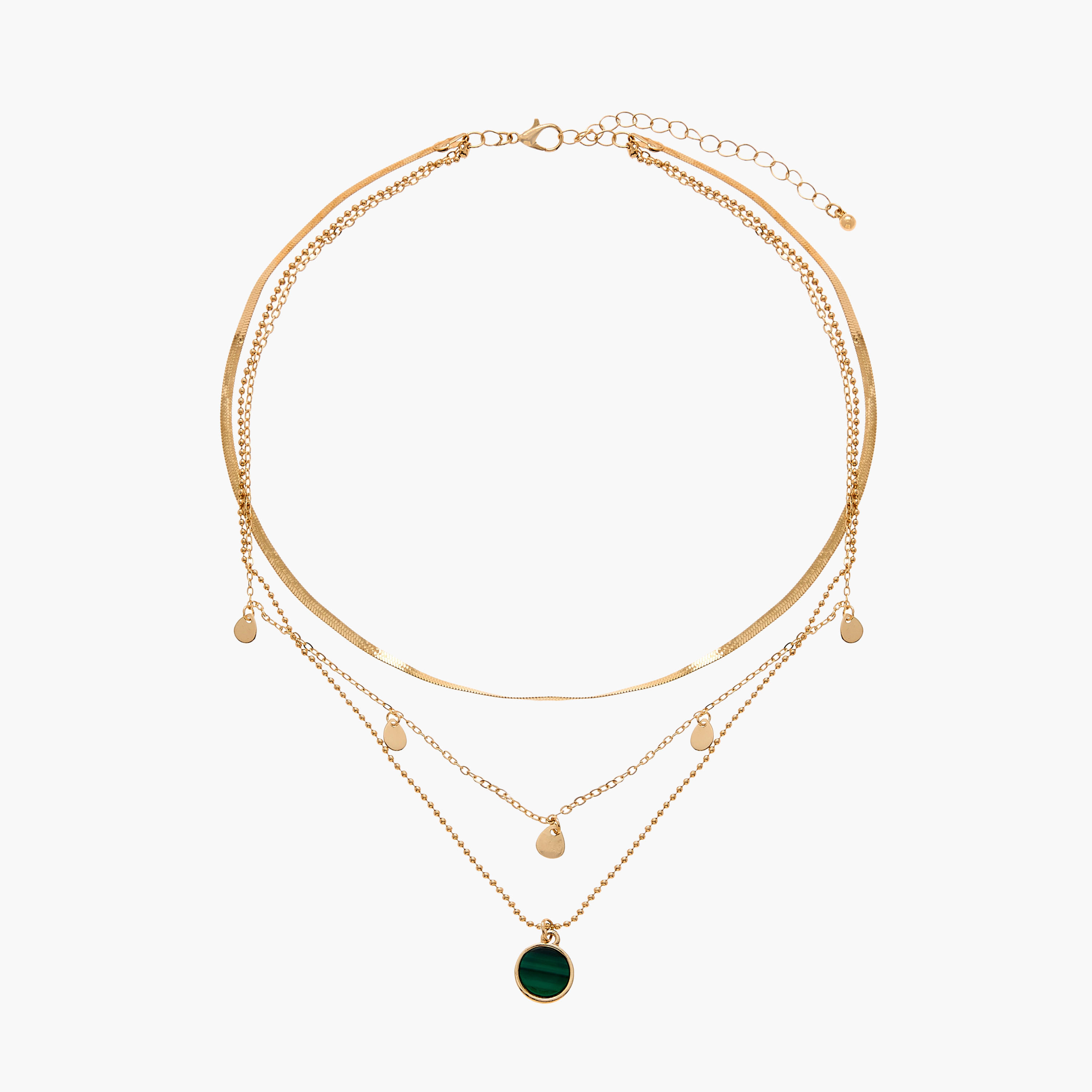 عقد متعدد الطبقات بمشبك إغلاق من جلو-women-watchesandjewellery-jewellery-necklacesandpendants-image-1
