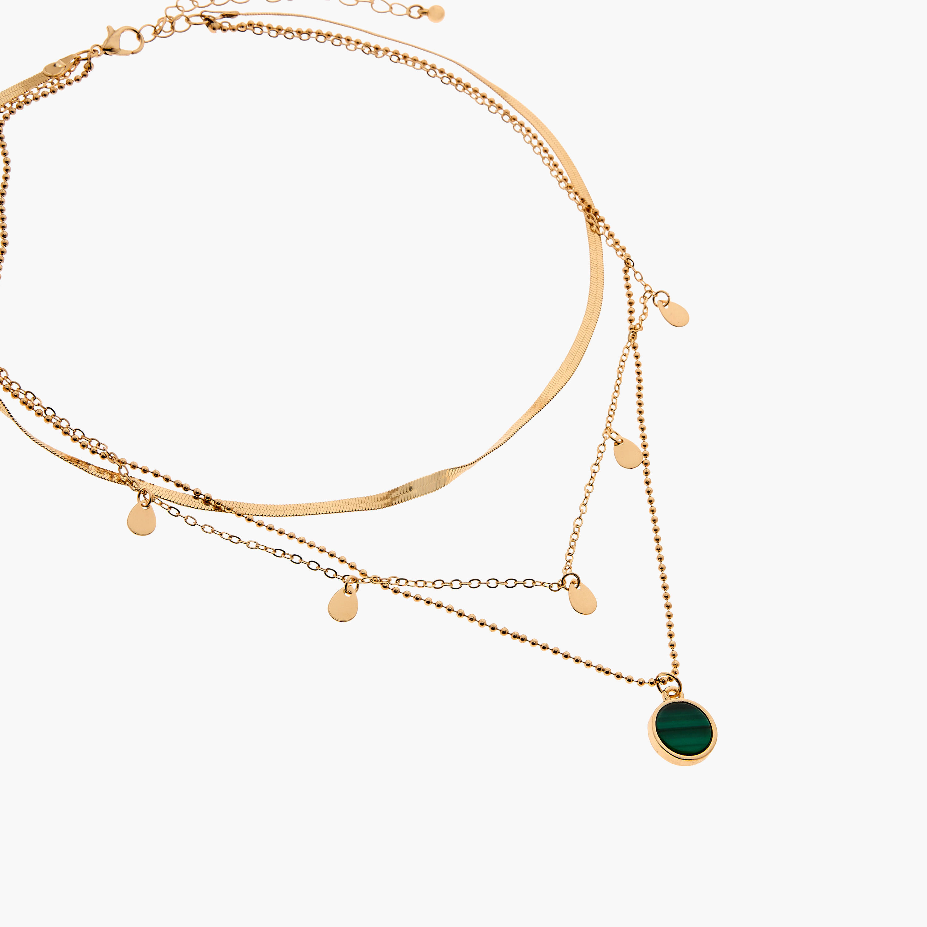 عقد متعدد الطبقات بمشبك إغلاق من جلو-women-watchesandjewellery-jewellery-necklacesandpendants-image-2