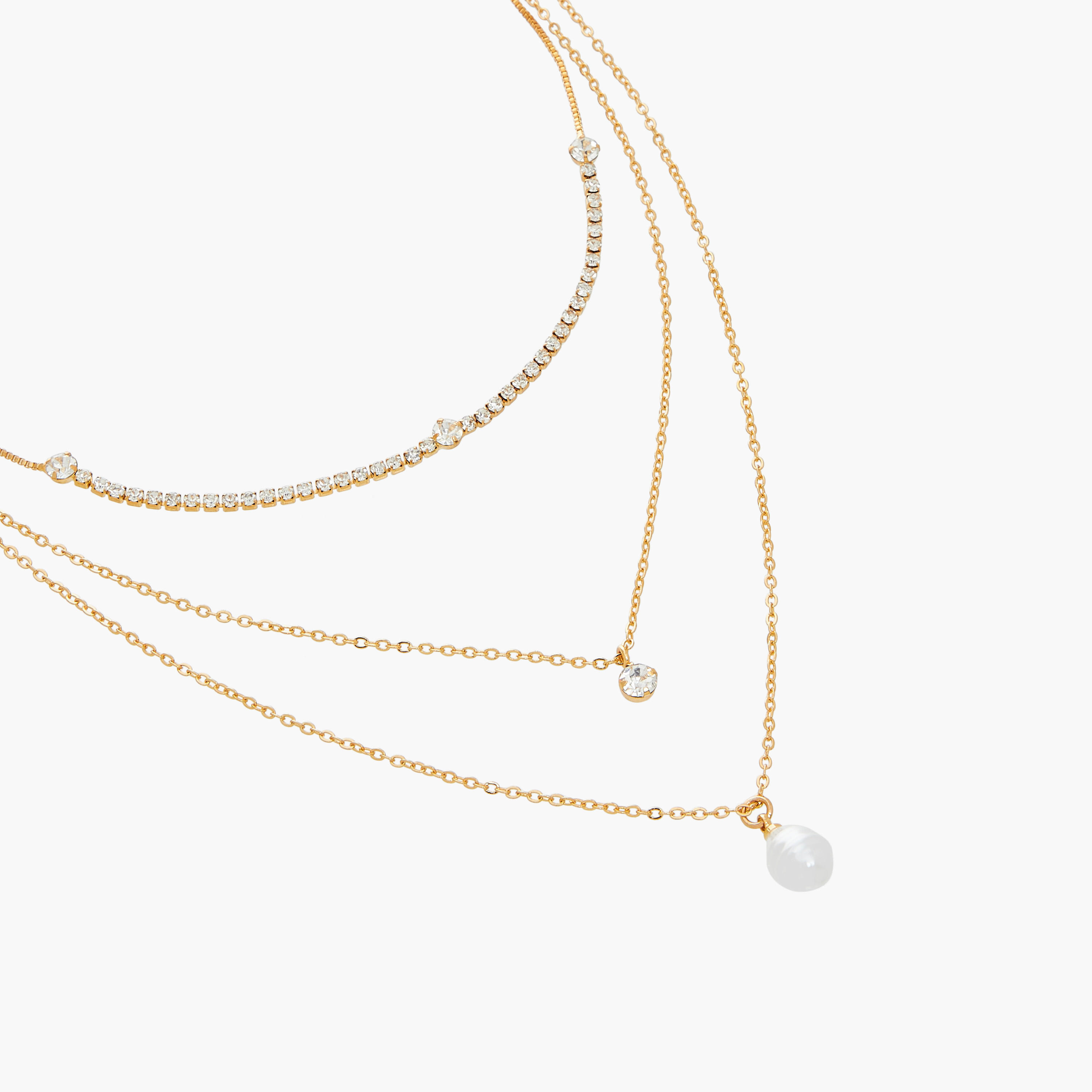 طقم قلادة سلسلة بمشبك إغلاق 3 قطع متنوعة من جلو-women-watchesandjewellery-jewellery-necklacesandpendants-image-4