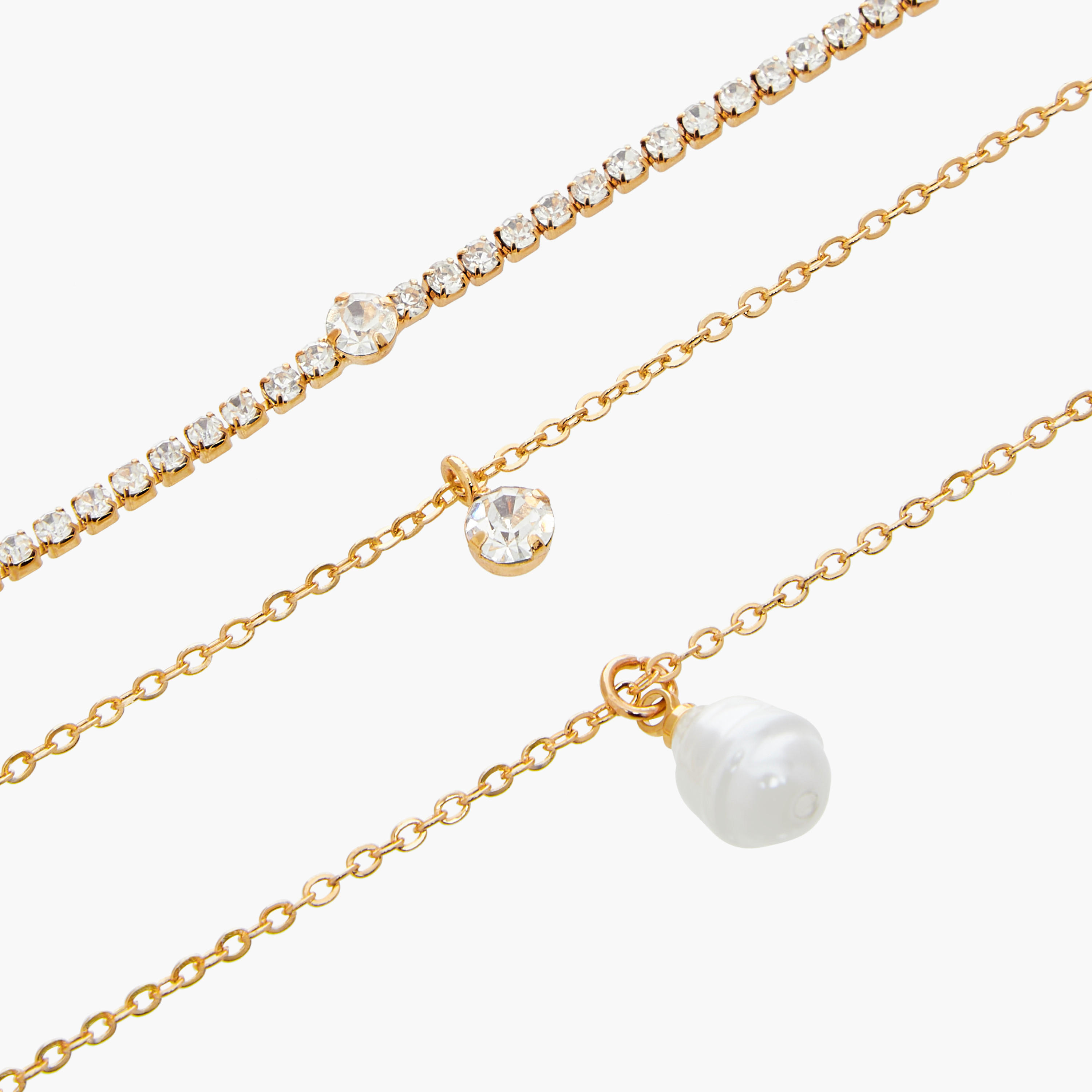 طقم قلادة سلسلة بمشبك إغلاق 3 قطع متنوعة من جلو-women-watchesandjewellery-jewellery-necklacesandpendants-image-5