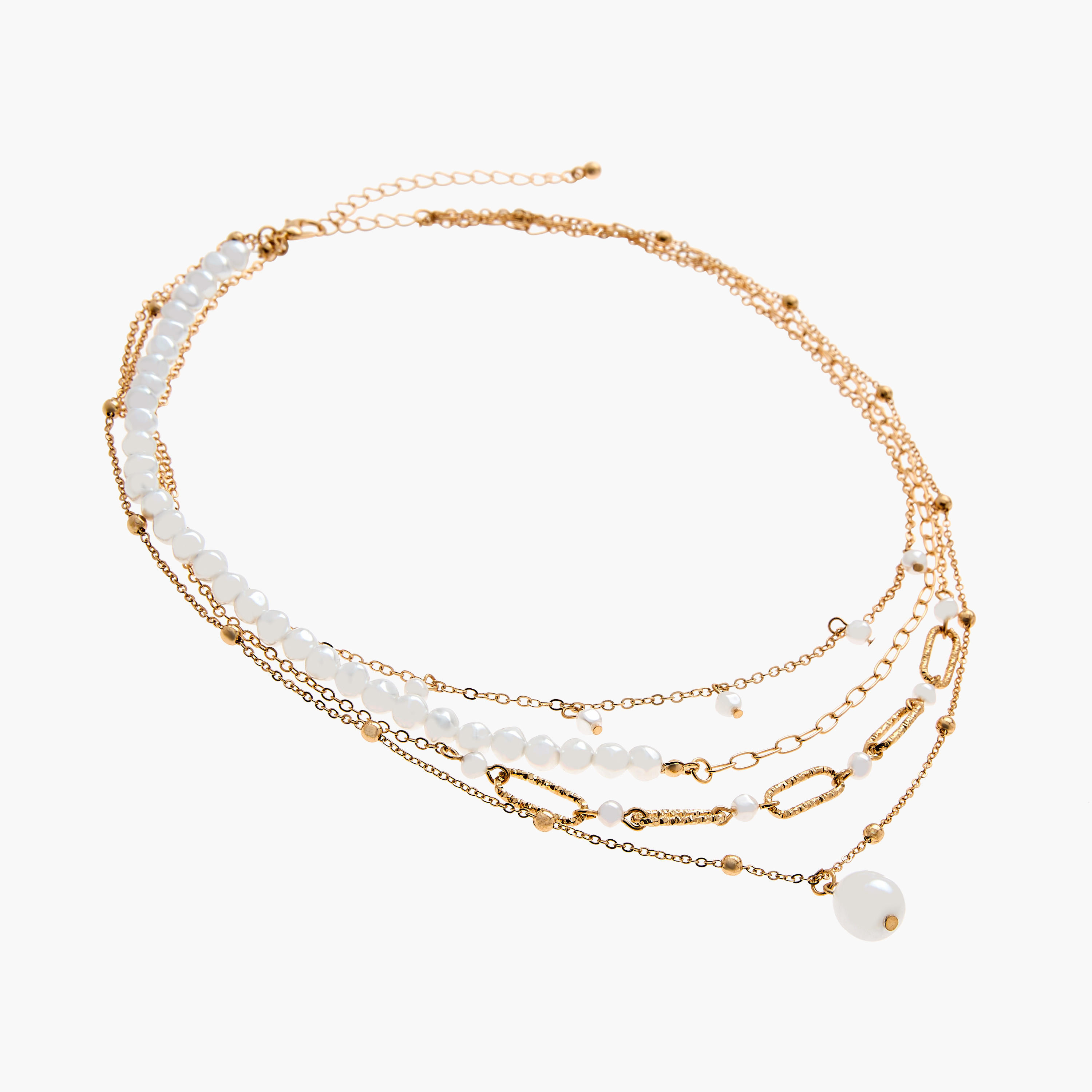 عقد مزين متعدد الطبقات بمشبك إغلاق من جلو-women-watchesandjewellery-jewellery-necklacesandpendants-image-2