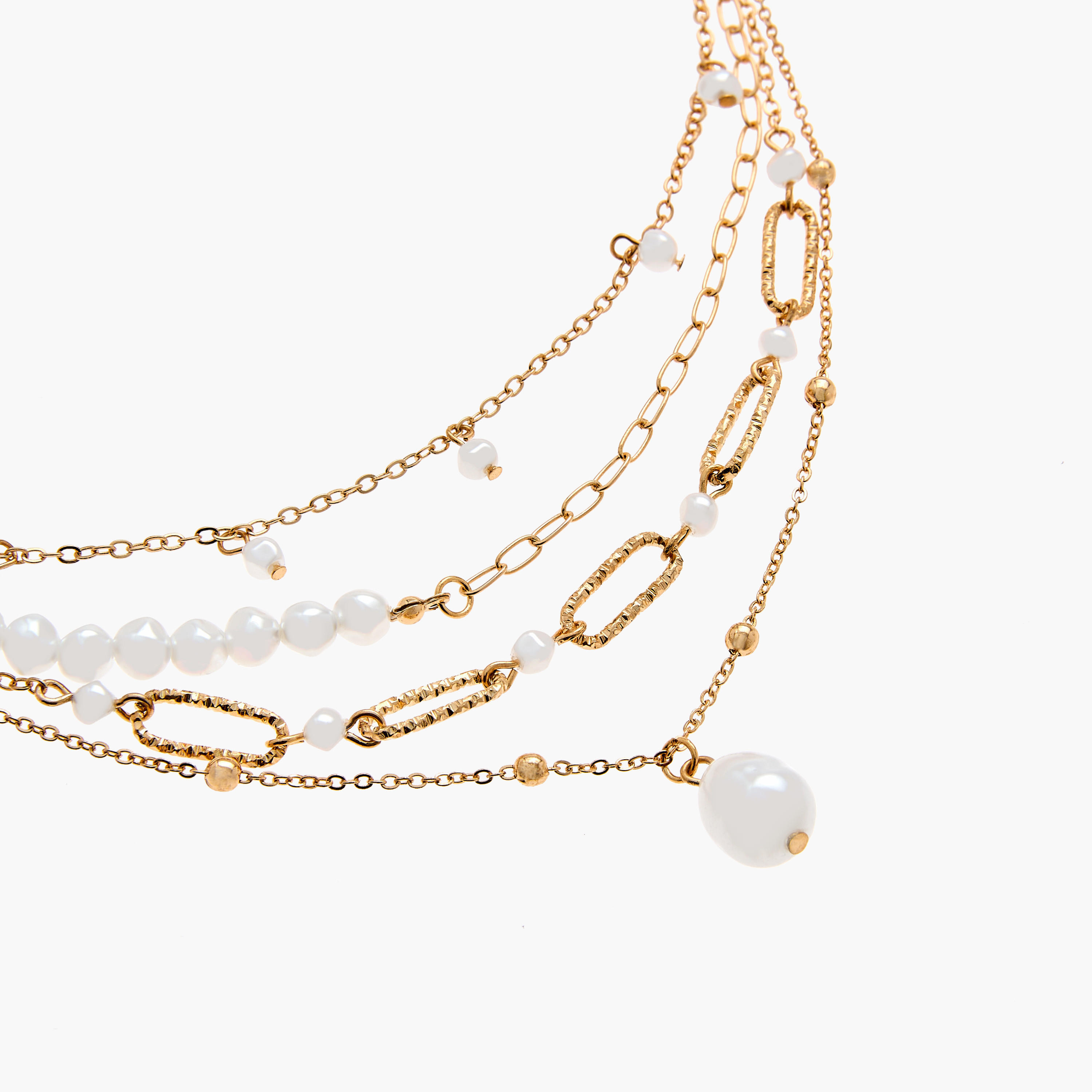 عقد مزين متعدد الطبقات بمشبك إغلاق من جلو-women-watchesandjewellery-jewellery-necklacesandpendants-image-3