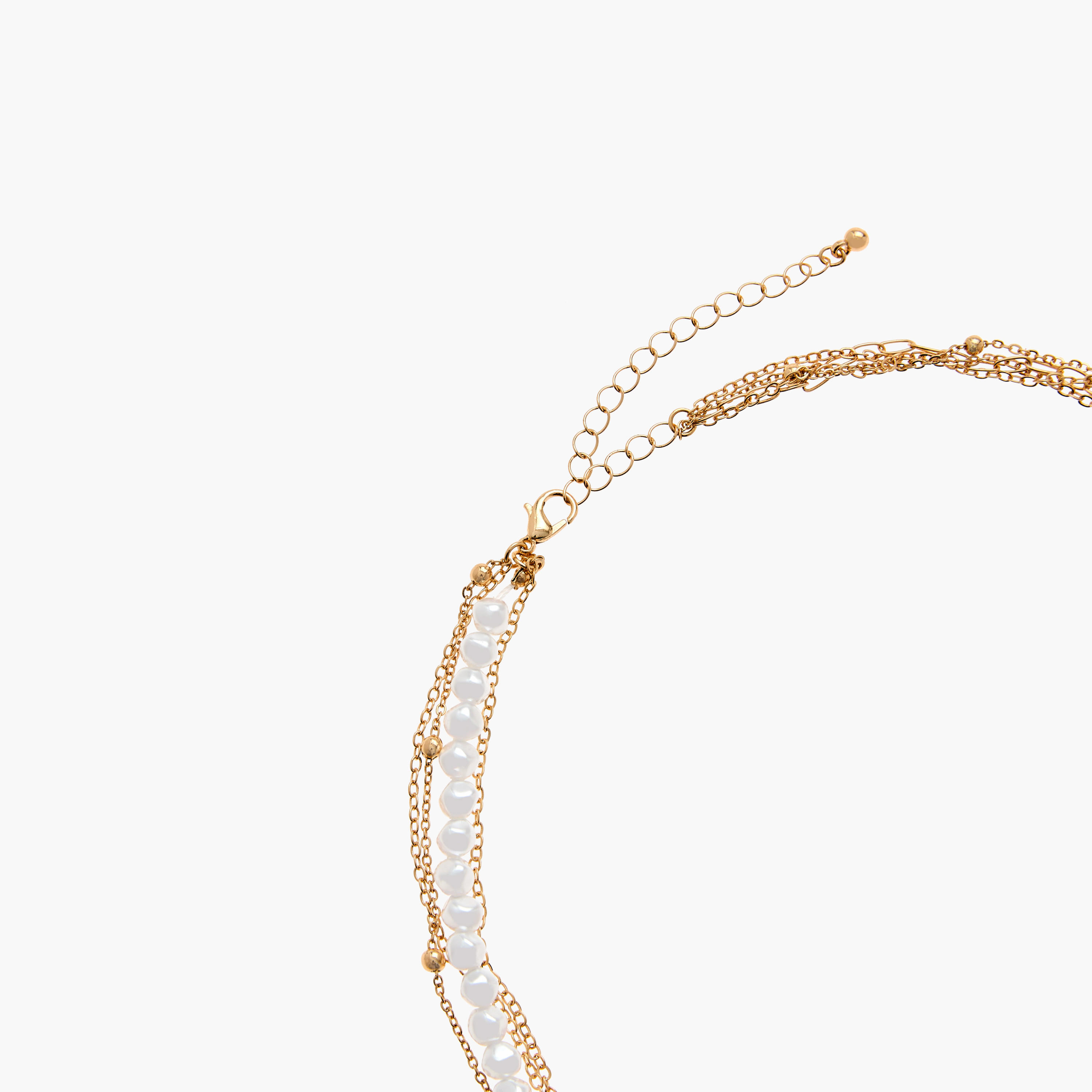 عقد مزين متعدد الطبقات بمشبك إغلاق من جلو-women-watchesandjewellery-jewellery-necklacesandpendants-image-4