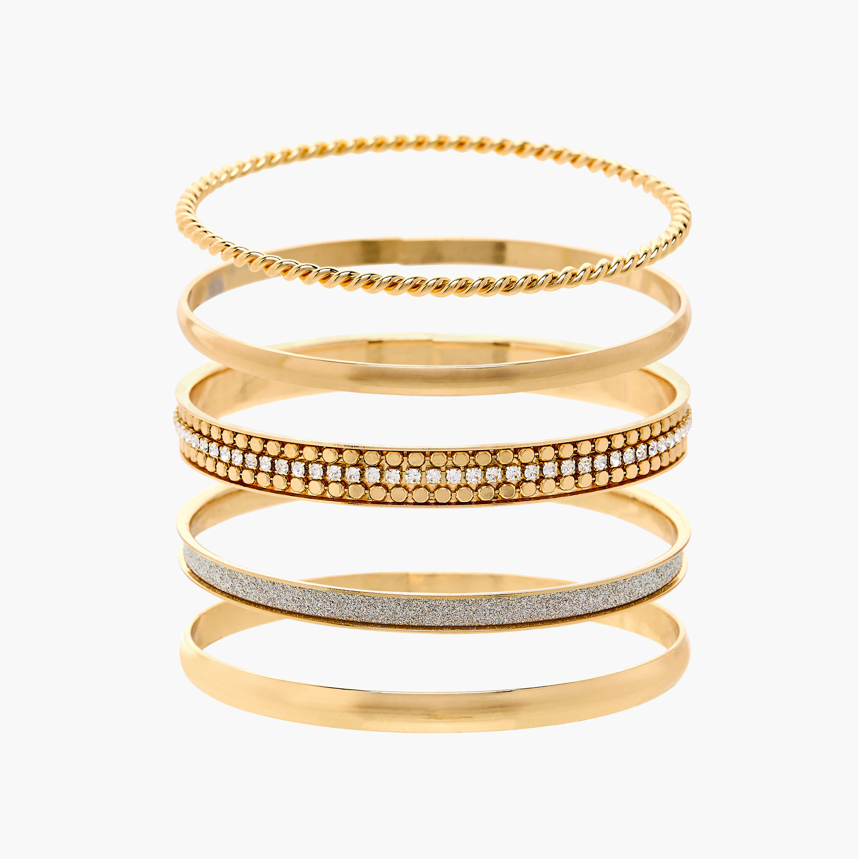 أساور ميتاليك من جلوو - طقم 5 قطع-women-watchesandjewellery-jewellery-banglesandbracelets-image-8