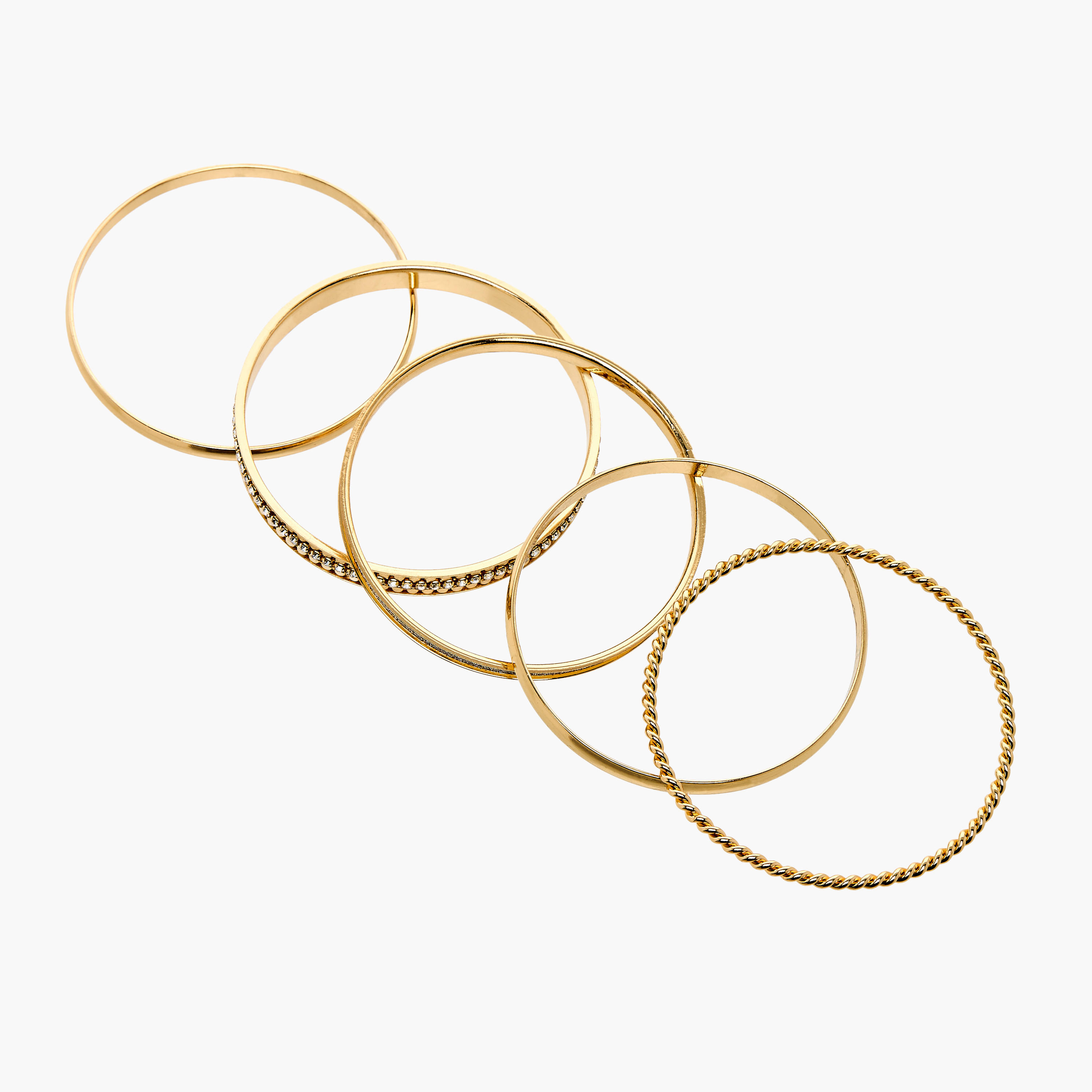 أساور ميتاليك من جلوو - طقم 5 قطع-women-watchesandjewellery-jewellery-banglesandbracelets-image-2