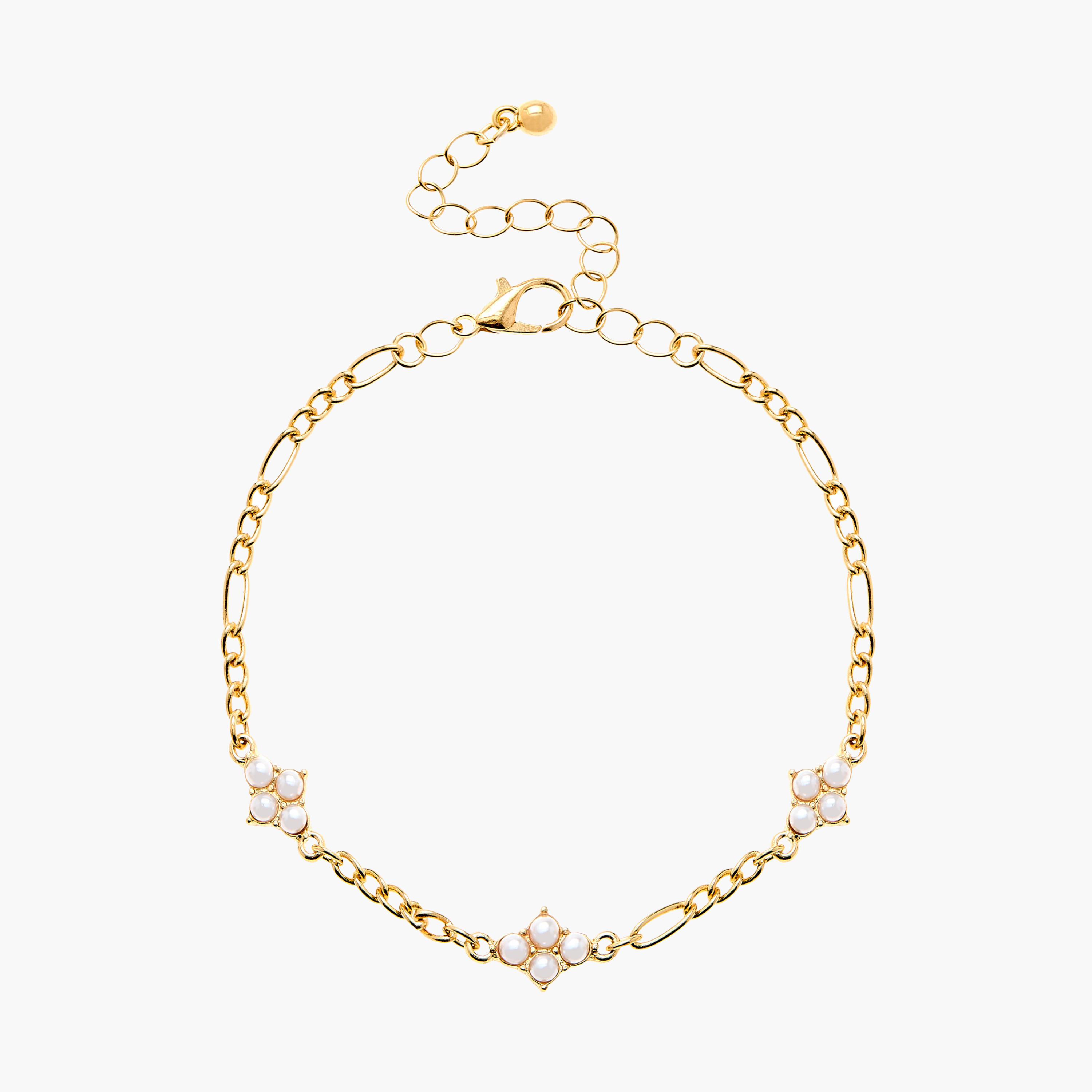 أساور متنوعة بمشبك إغلاق من جلوو - مجموعة من 5 قطع-women-watchesandjewellery-jewellery-banglesandbracelets-image-3