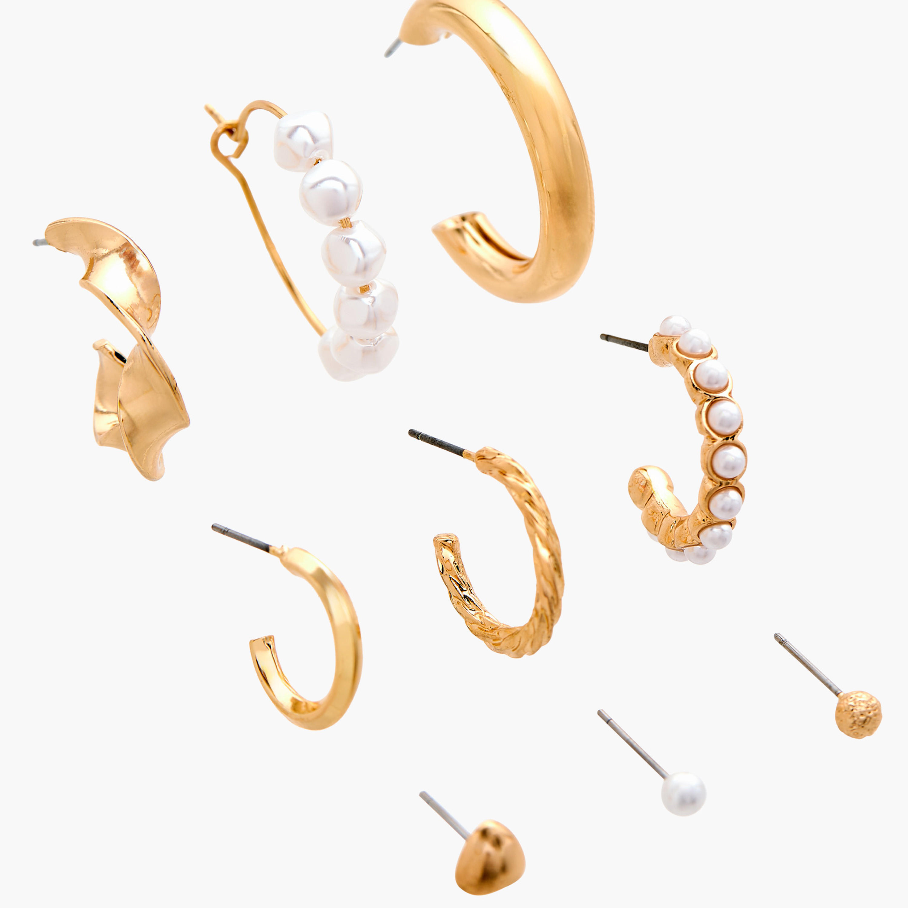 Set of 9 - Gloo Assorted Earrings with Pushback Closure-women-watchesandjewellery-jewellery-earrings-image-3