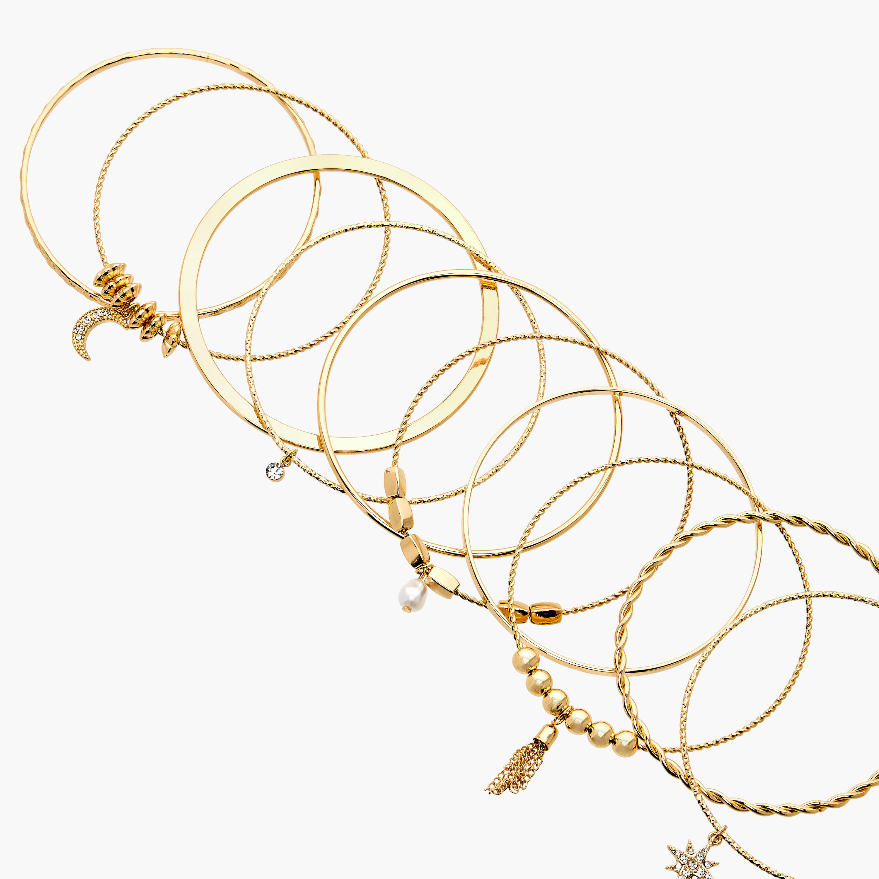 أساور متنوعة من جلو - طقم 9 قطع-women-watchesandjewellery-jewellery-banglesandbracelets-image-12