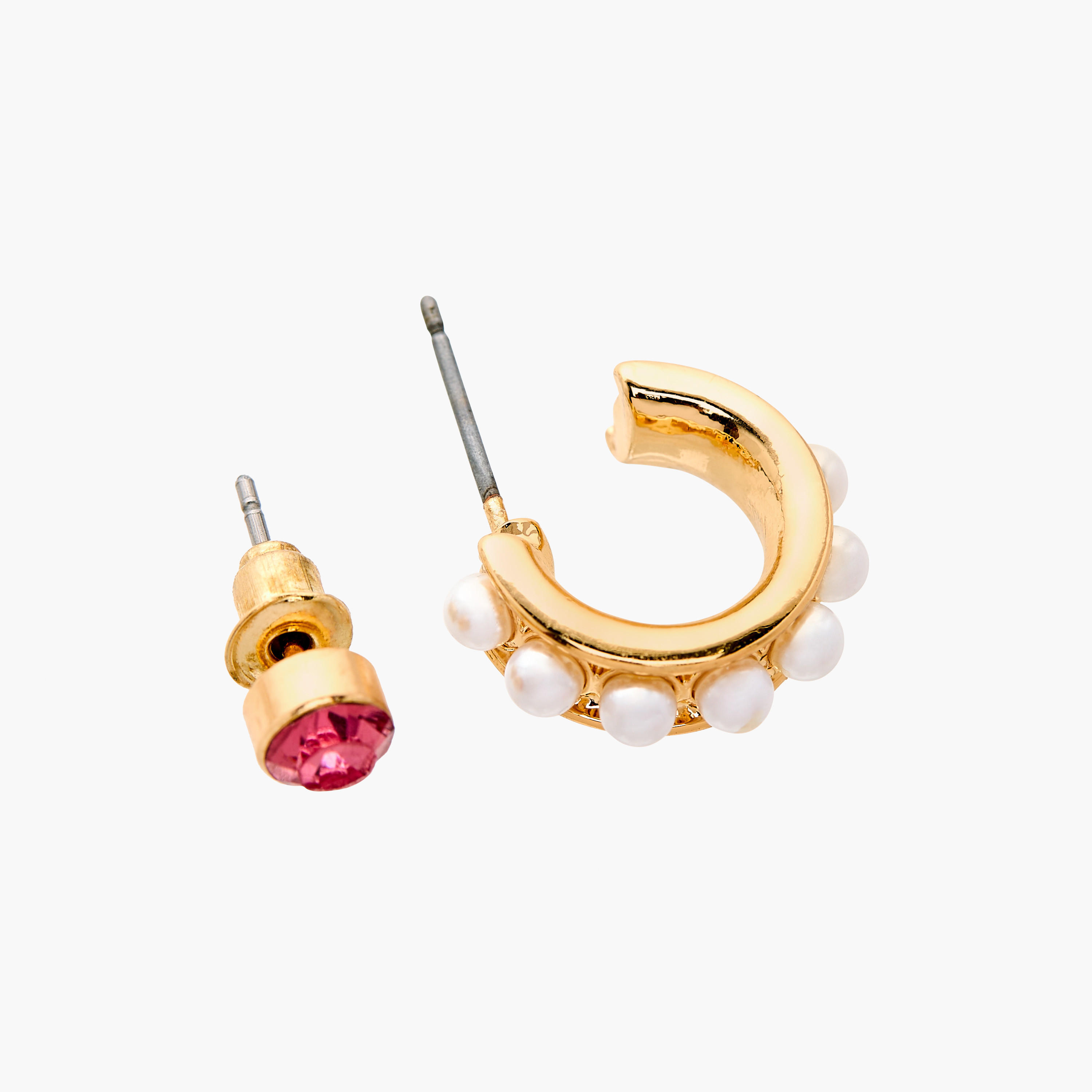 حلق ميتاليك بمكبس إغلاق خلفي من جلوو - مجموعة 9 أزواج-women-watchesandjewellery-jewellery-earrings-image-4