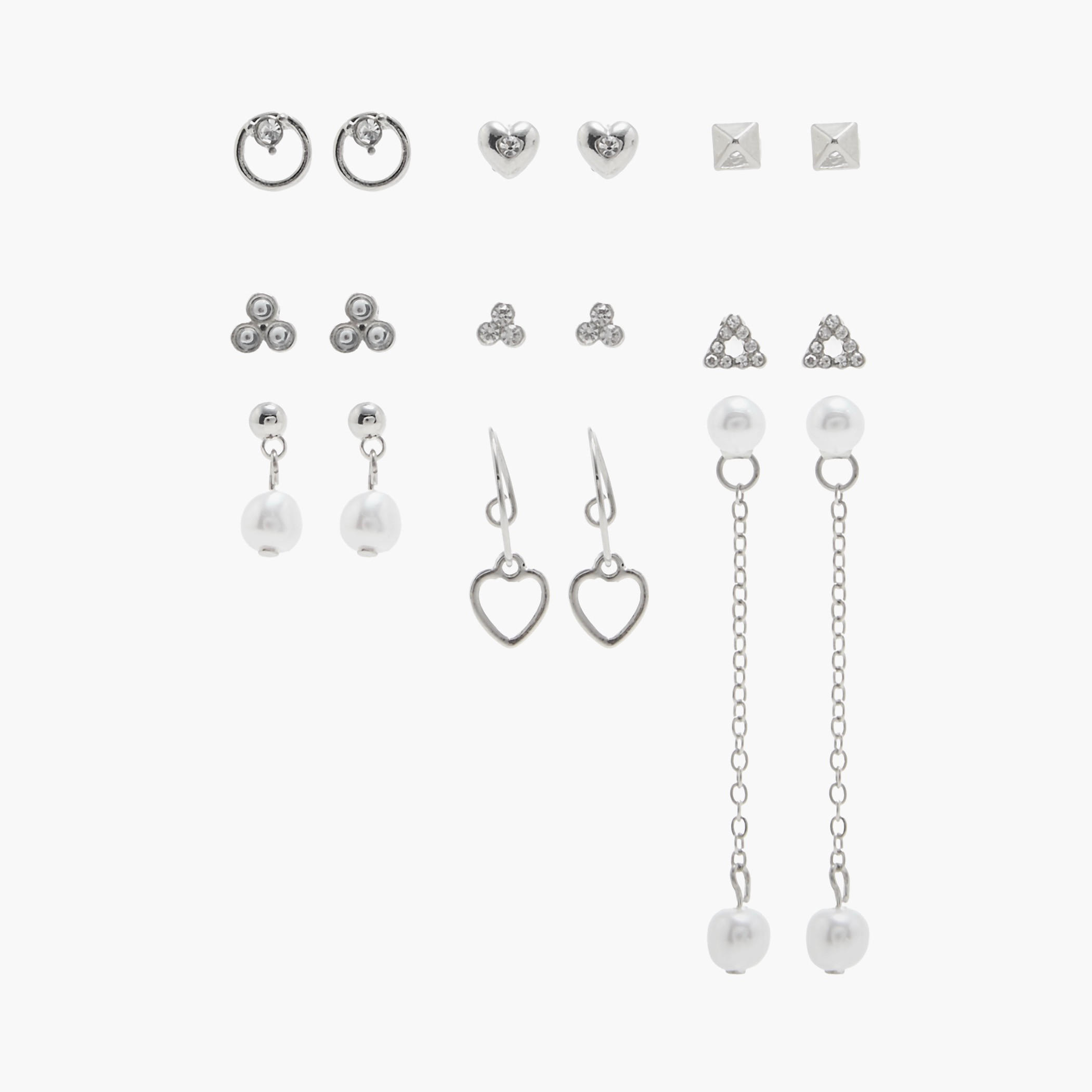 طقم من 9 - أقراط معدنية من جلوو-women-watchesandjewellery-jewellery-earrings-image-1