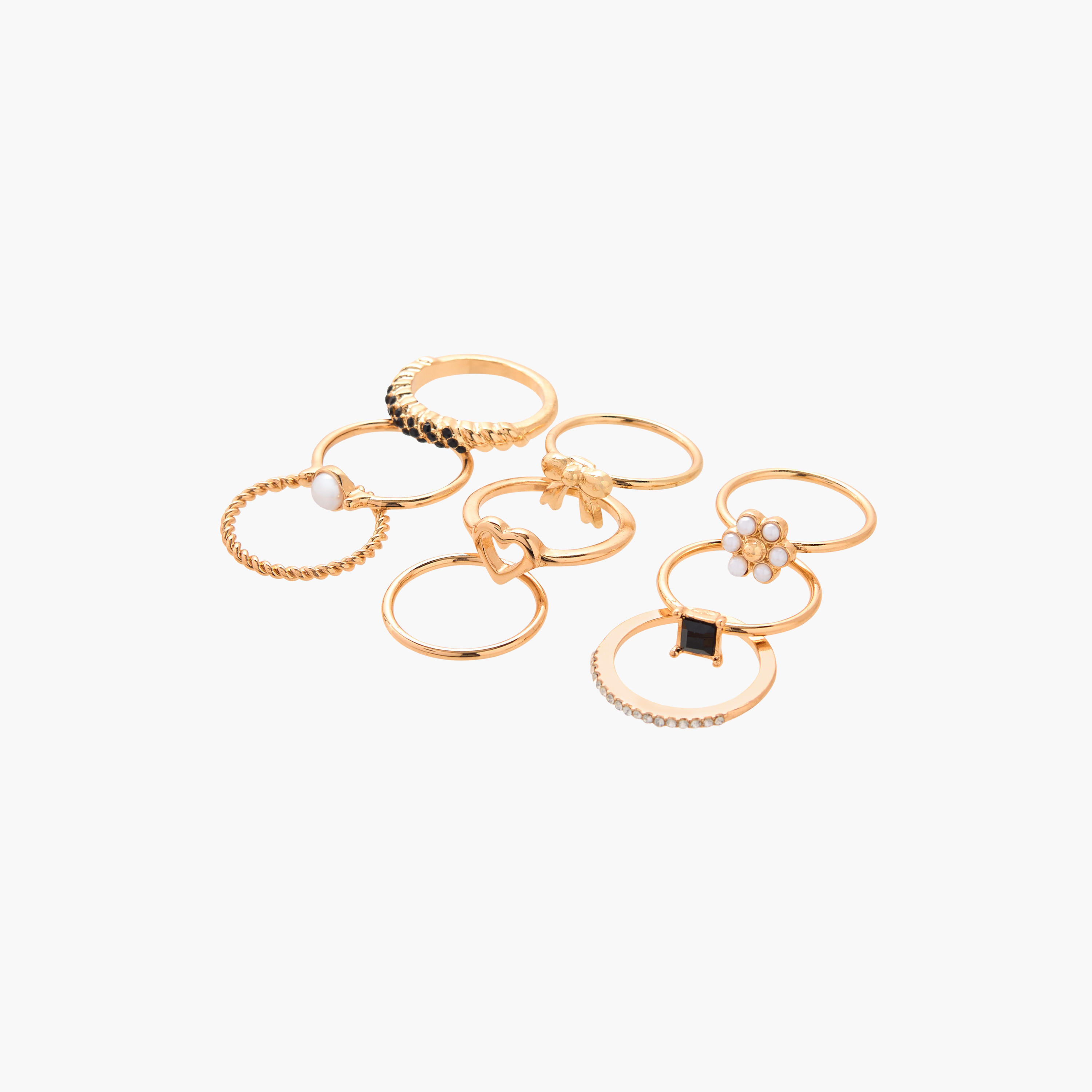 خواتم متنوعة من جلوو - مجموعة 6 قطع-women-watchesandjewellery-jewellery-rings-image-1