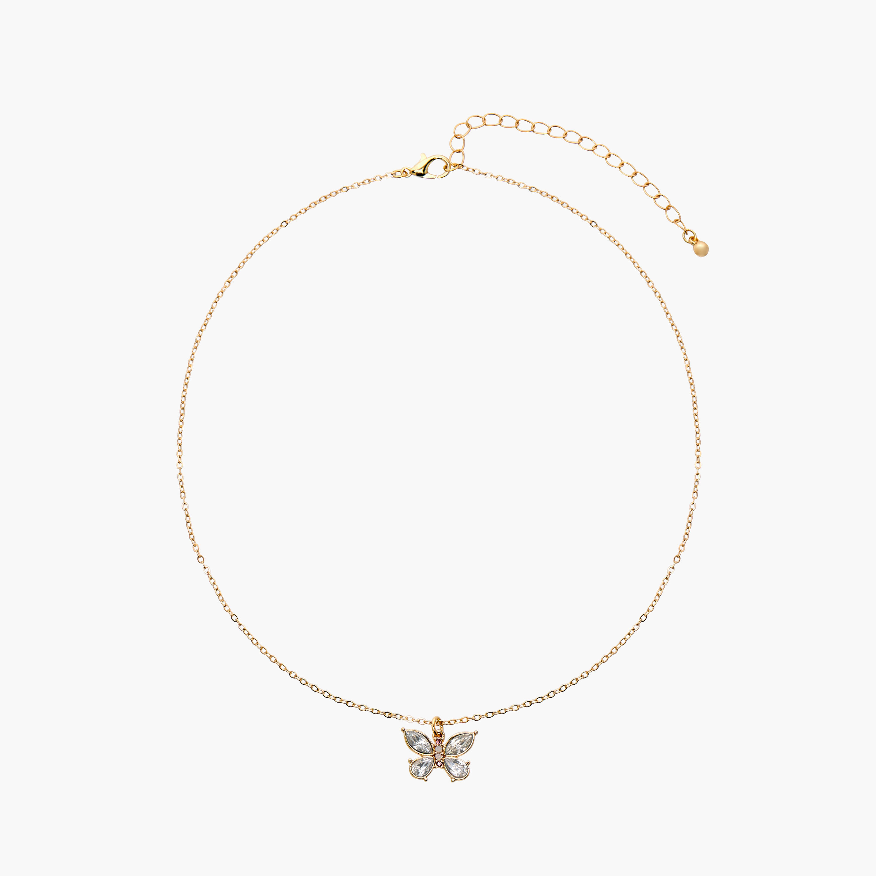 عقد بدلاية فراشة مرصع ومشبك إغلاق من جلوو-women-watchesandjewellery-jewellery-necklacesandpendants-image-1