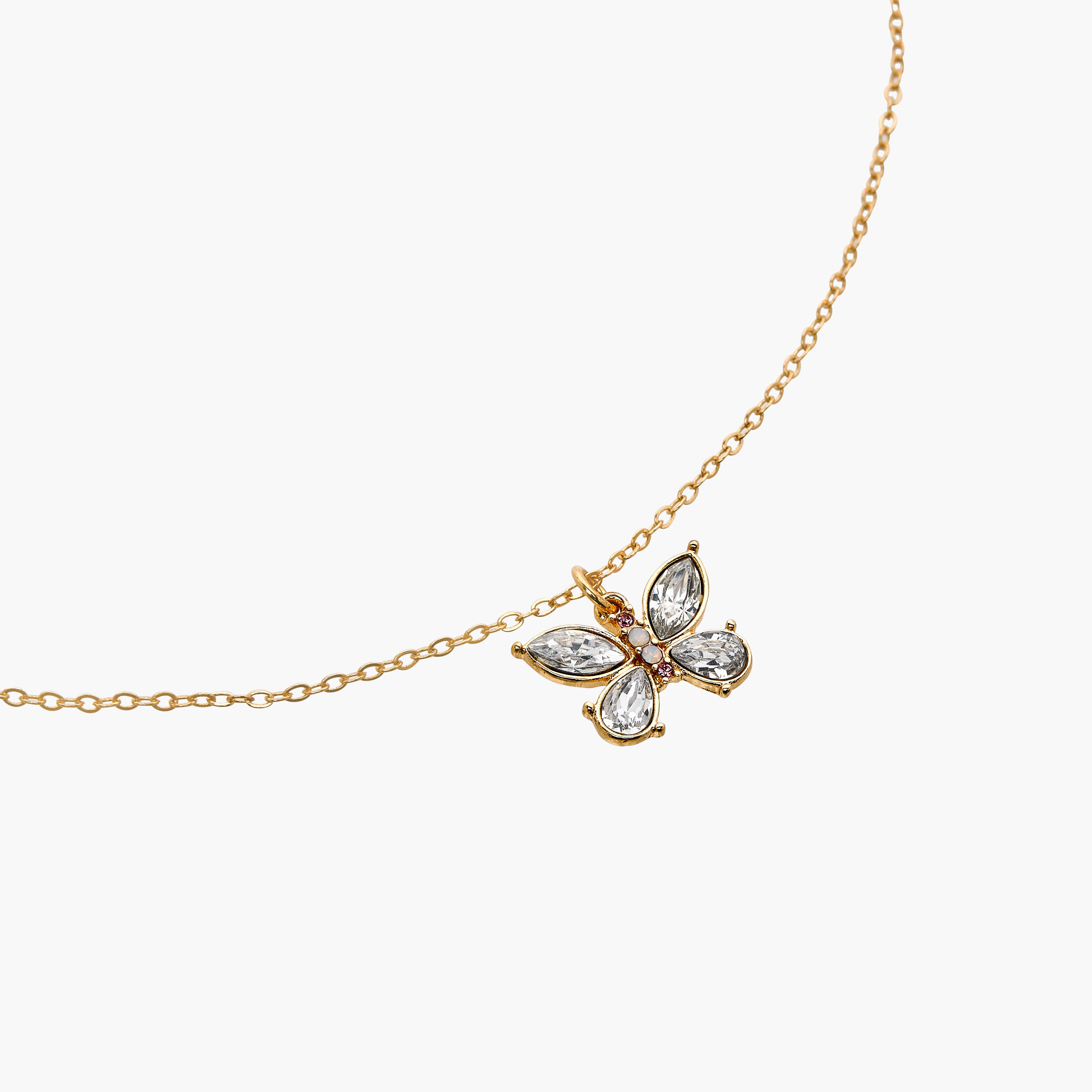 عقد بدلاية فراشة مرصع ومشبك إغلاق من جلوو-women-watchesandjewellery-jewellery-necklacesandpendants-image-4
