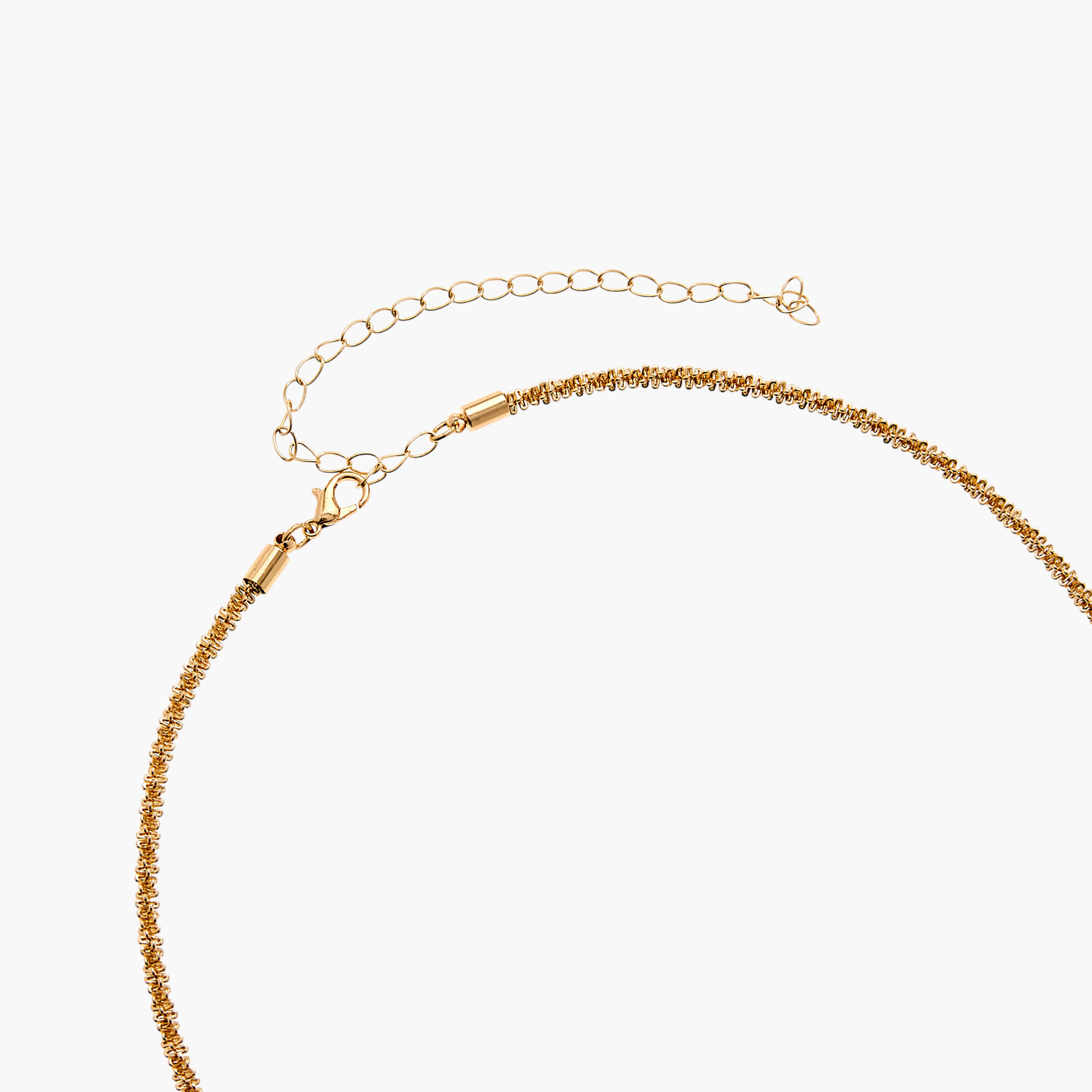 Gloo Metallic Twisted Necklace with Lobster Clasp Closure-women-watchesandjewellery-jewellery-necklacesandpendants-image-3