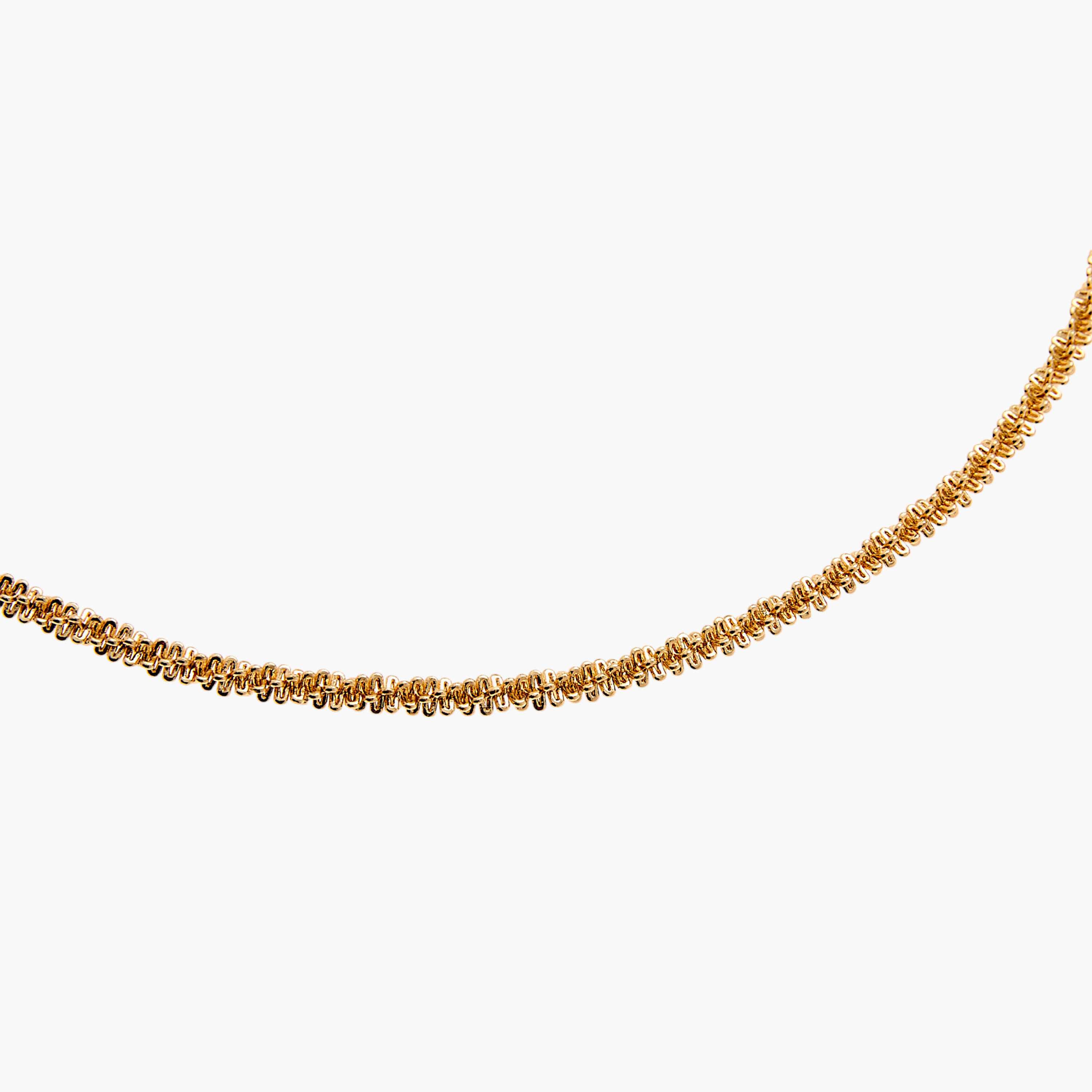Gloo Metallic Twisted Necklace with Lobster Clasp Closure-women-watchesandjewellery-jewellery-necklacesandpendants-image-4