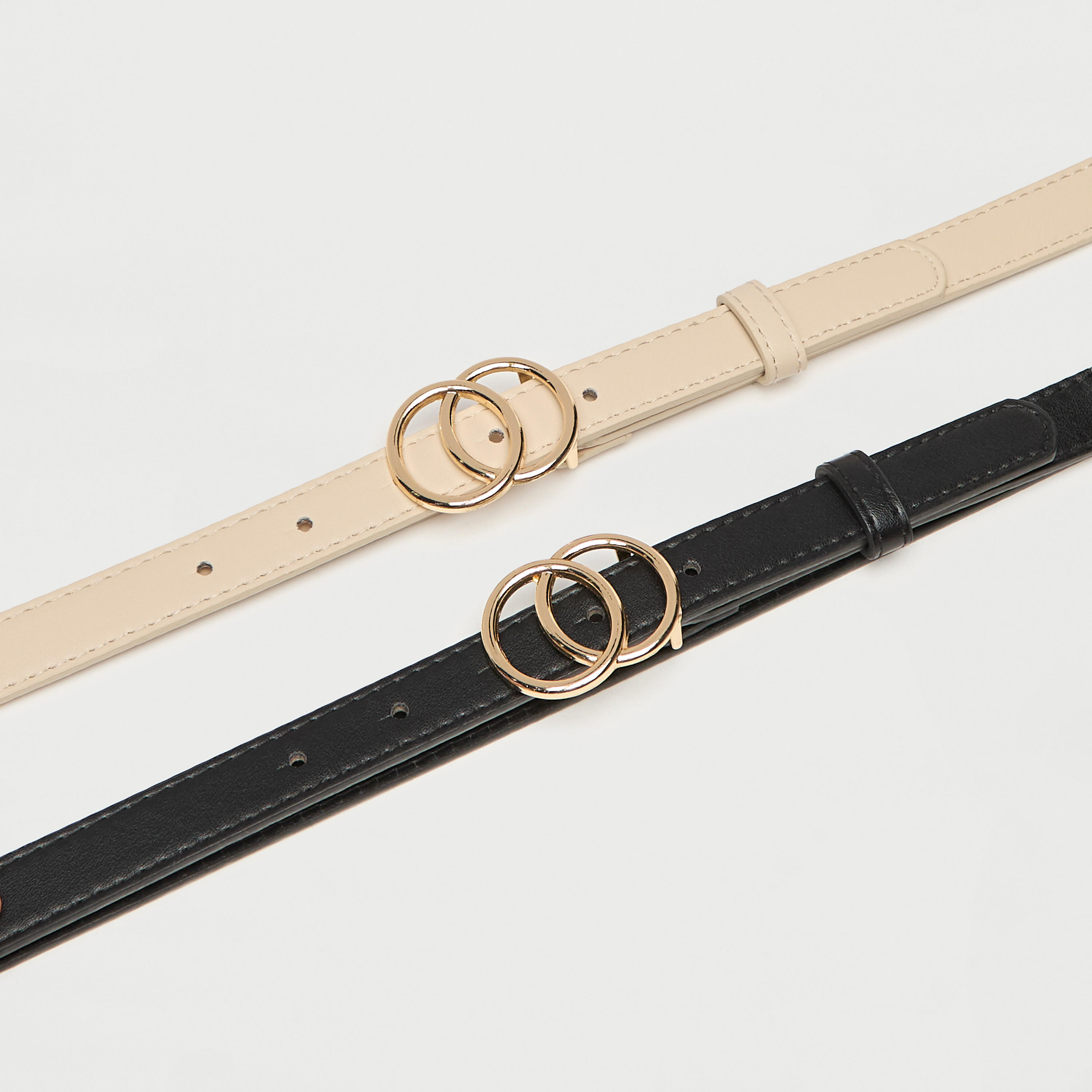 طقم حزام ميتاليك بإبزيم إغلاق من قطعتين-women-clothingaccessories-belts-image-5