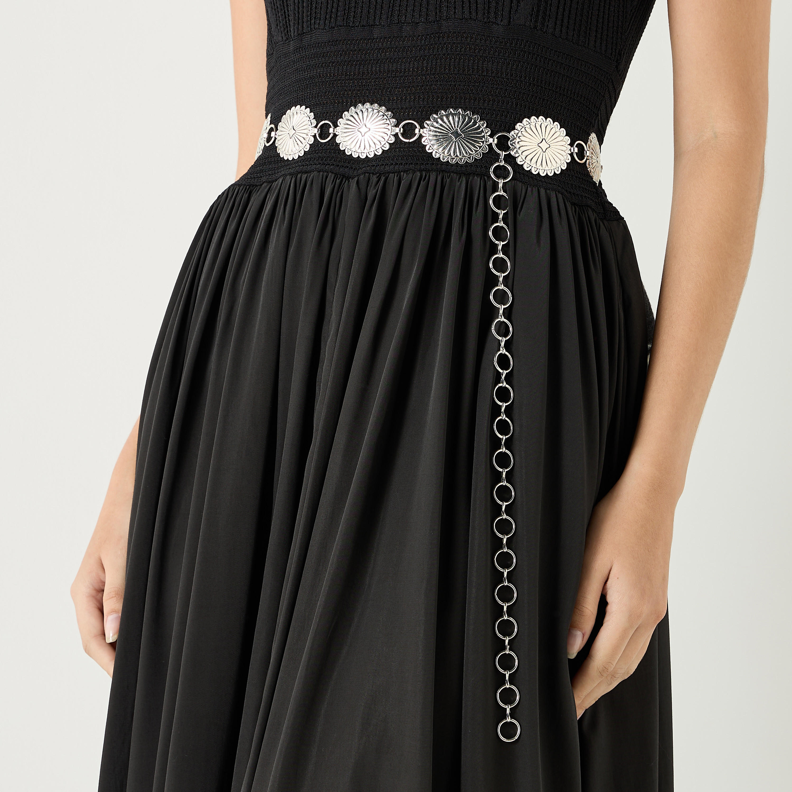 Textured Metallic Belt with Hook and Loop Closure-women-clothingaccessories-belts-image-2