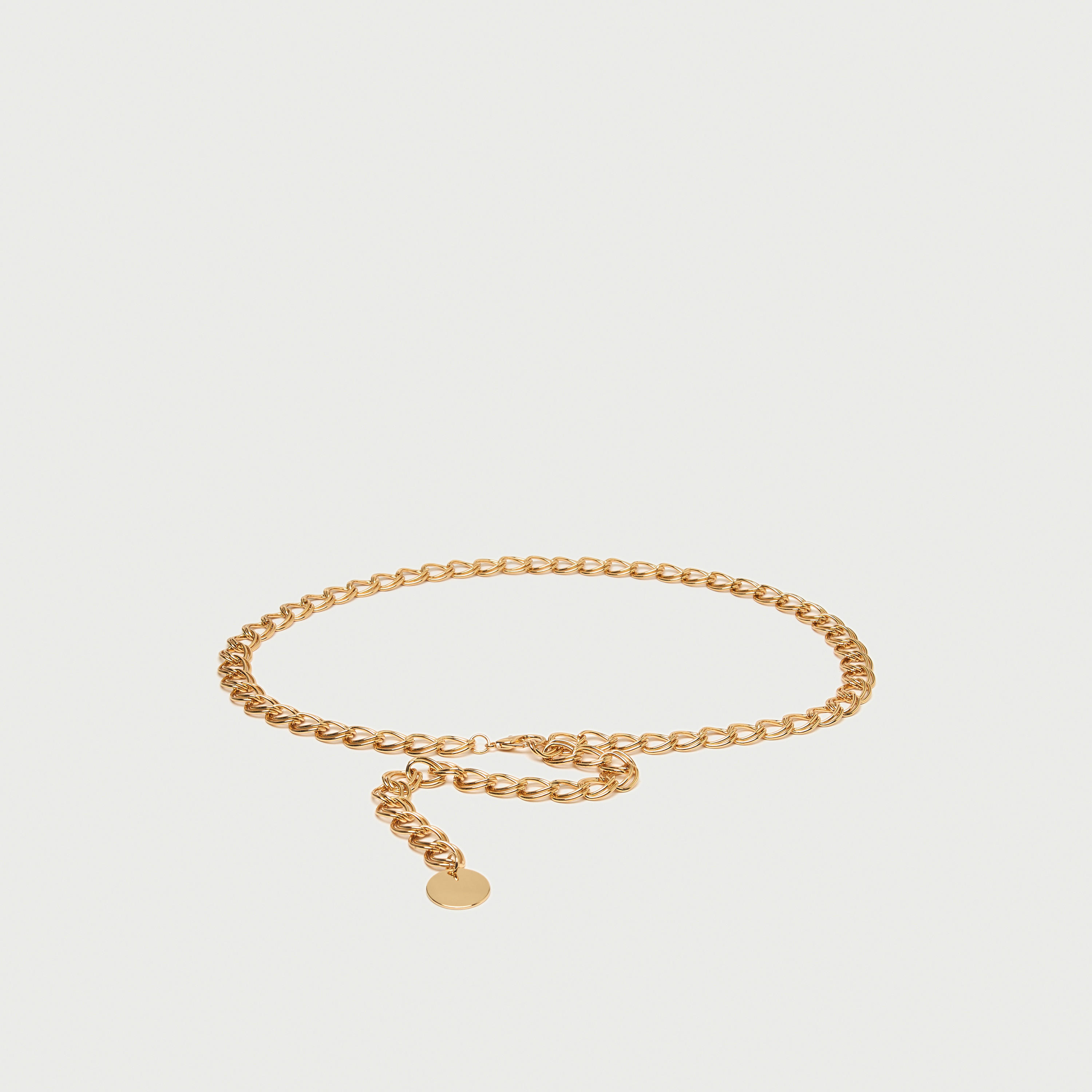 Metallic Chain Belt with Lobster Clasp Closure-women-clothingaccessories-belts-image-1
