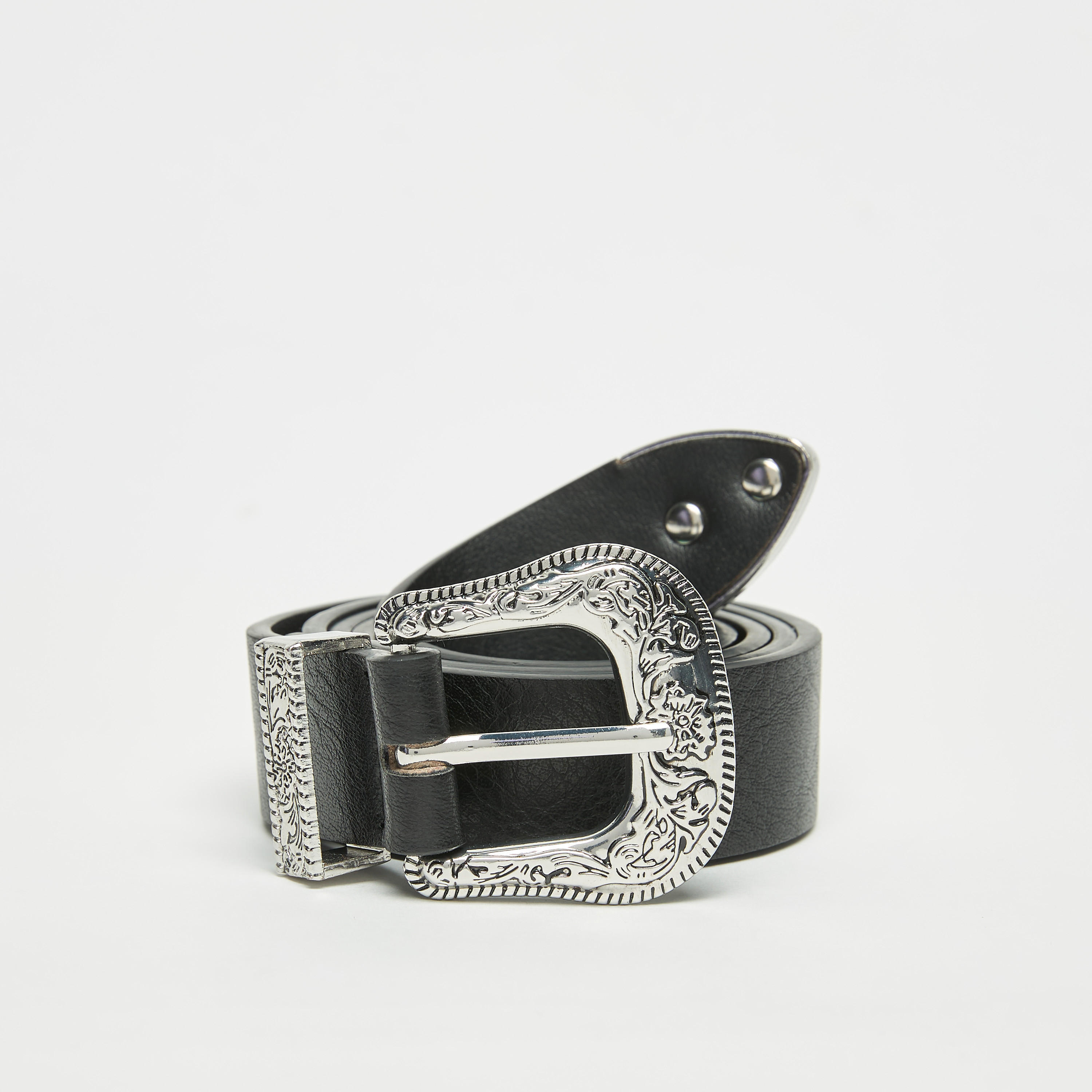 Metal Accent Belt with Pin Buckle Closure-women-clothingaccessories-belts-image-4