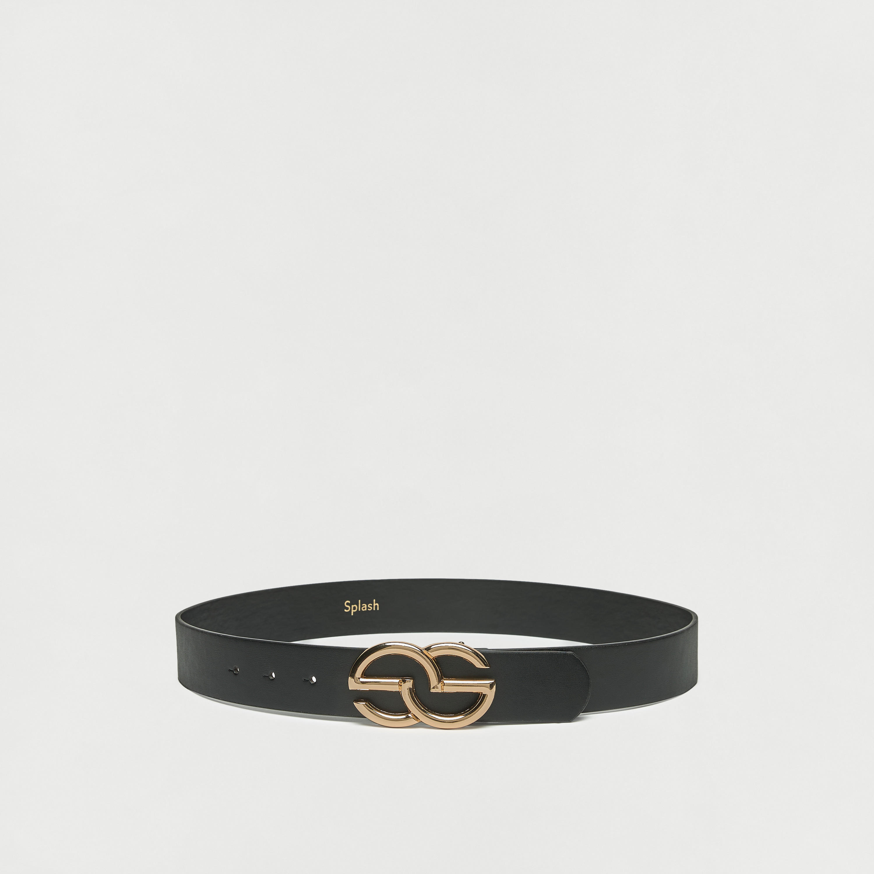 حزام بزينة معدنية وإبزيم إغلاق-women-clothingaccessories-belts-image-1