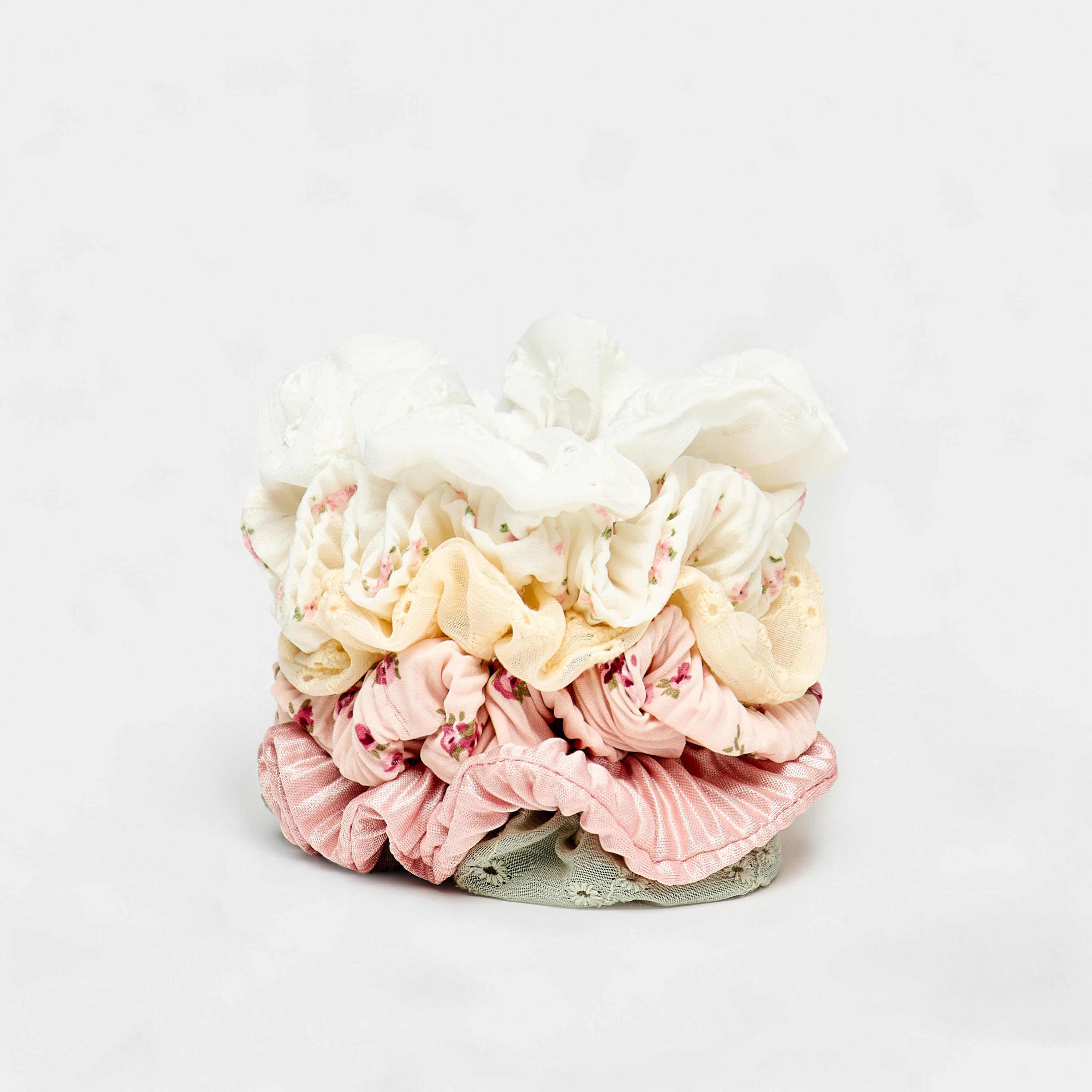 ربطات شعر بارزة الملمس - طقم 6 قطع-women-hairaccessories-image-1