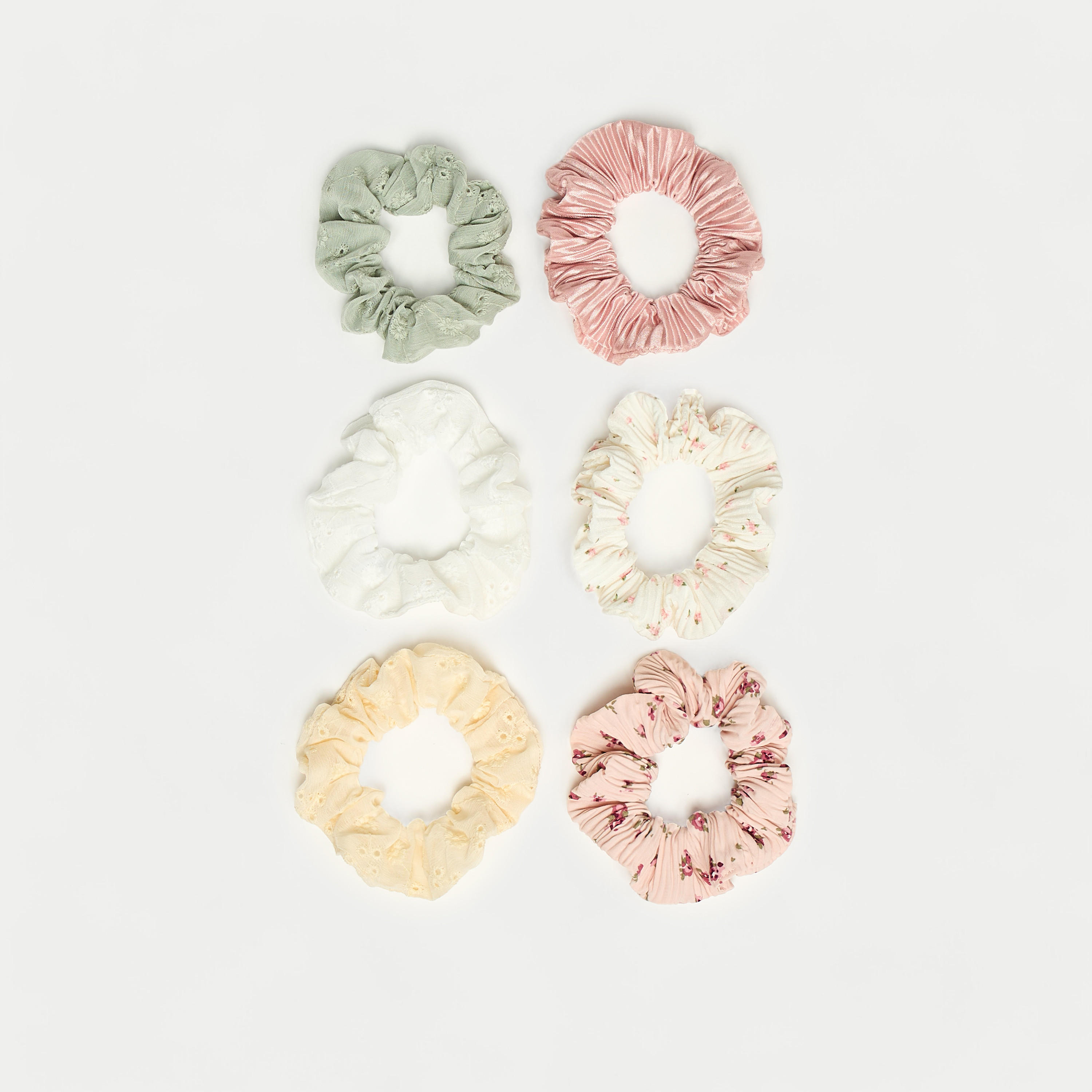 ربطات شعر بارزة الملمس - طقم 6 قطع-women-hairaccessories-image-3