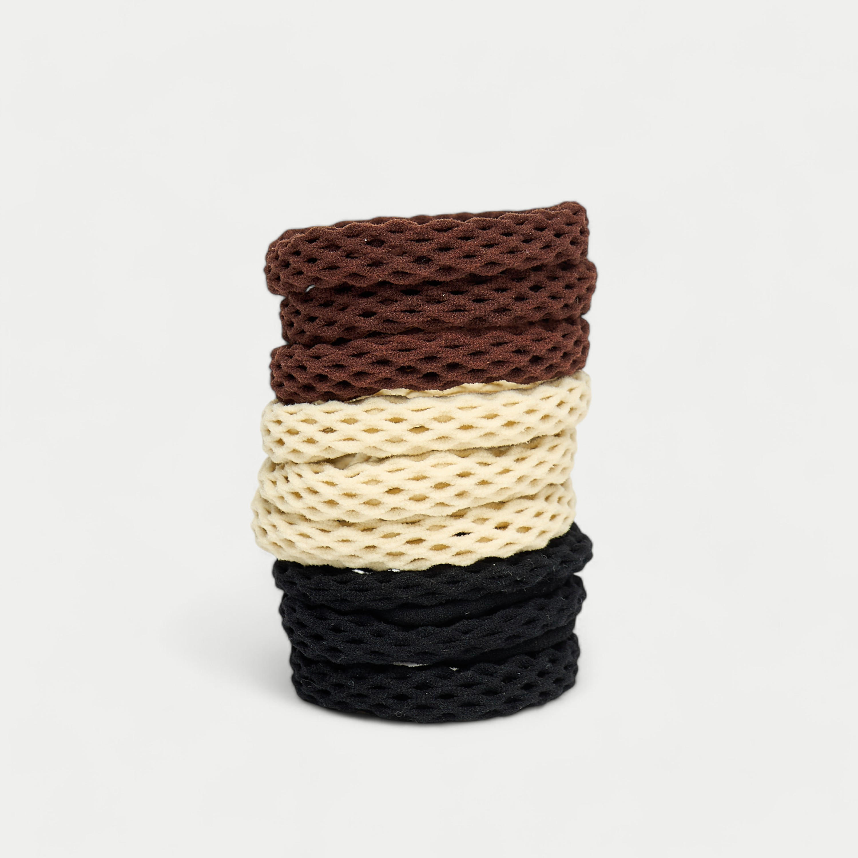 طقم ربطة شعر 9 قطع بارزة الملمس-women-hairaccessories-scrunchies-image-1