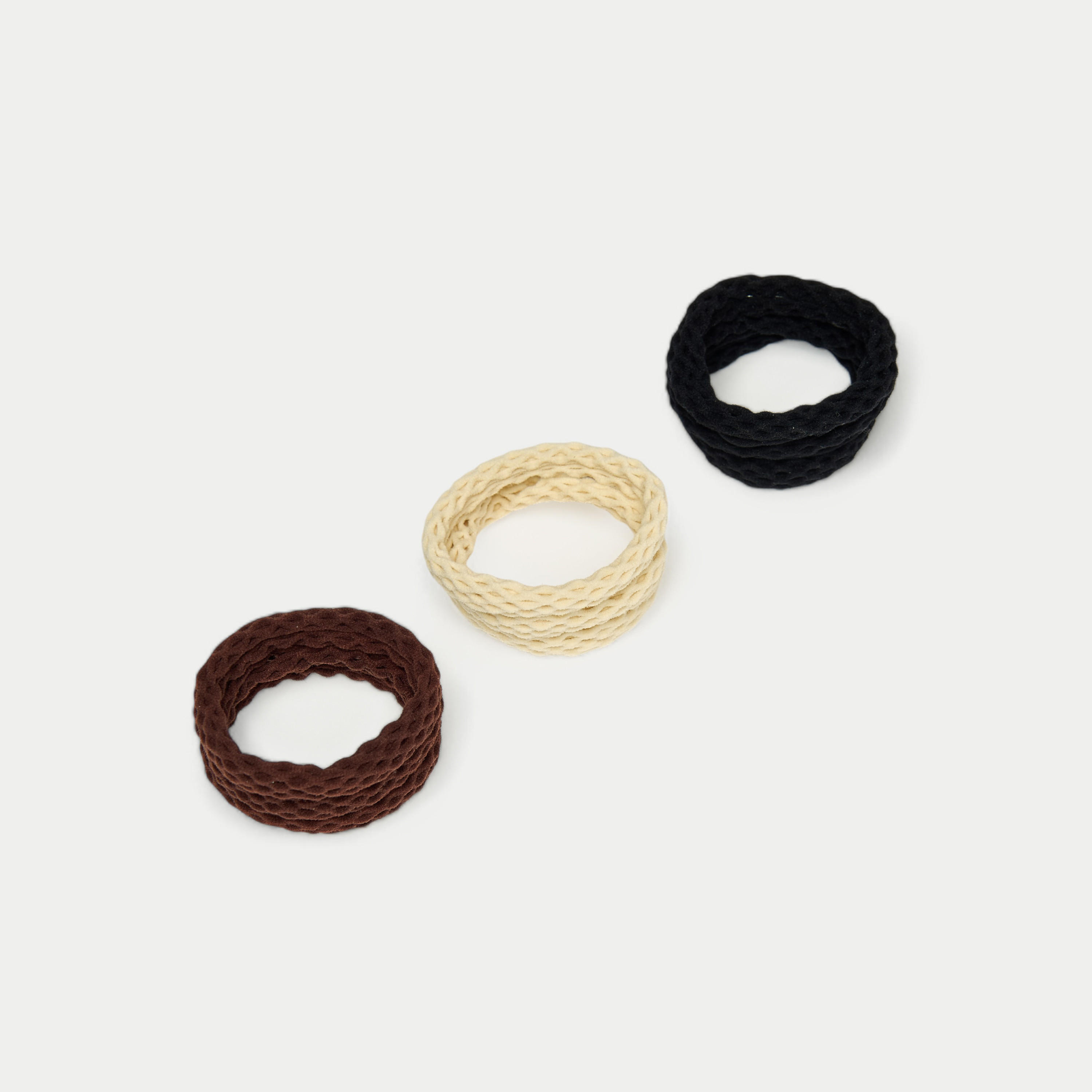 طقم ربطة شعر 9 قطع بارزة الملمس-women-hairaccessories-scrunchies-image-3
