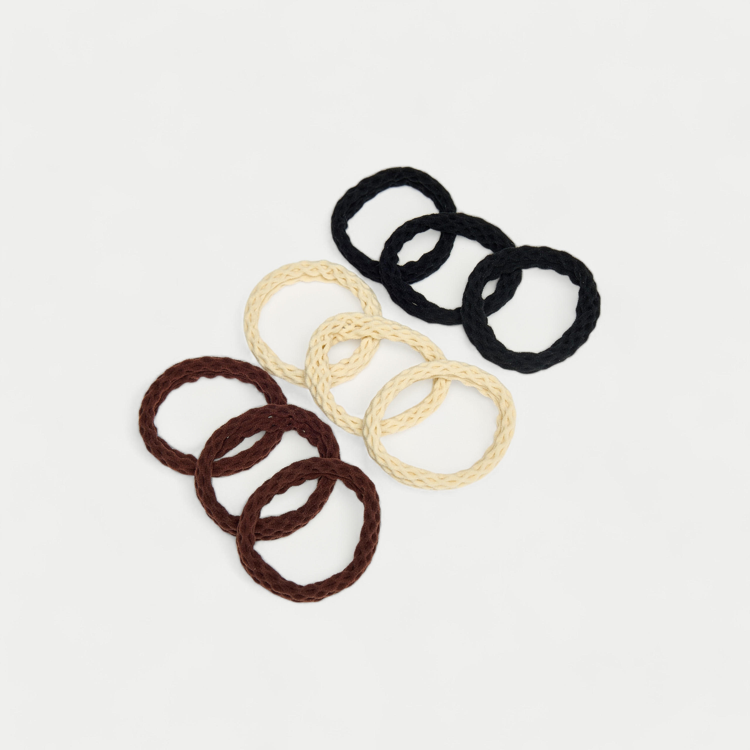 طقم ربطة شعر 9 قطع بارزة الملمس-women-hairaccessories-scrunchies-image-4