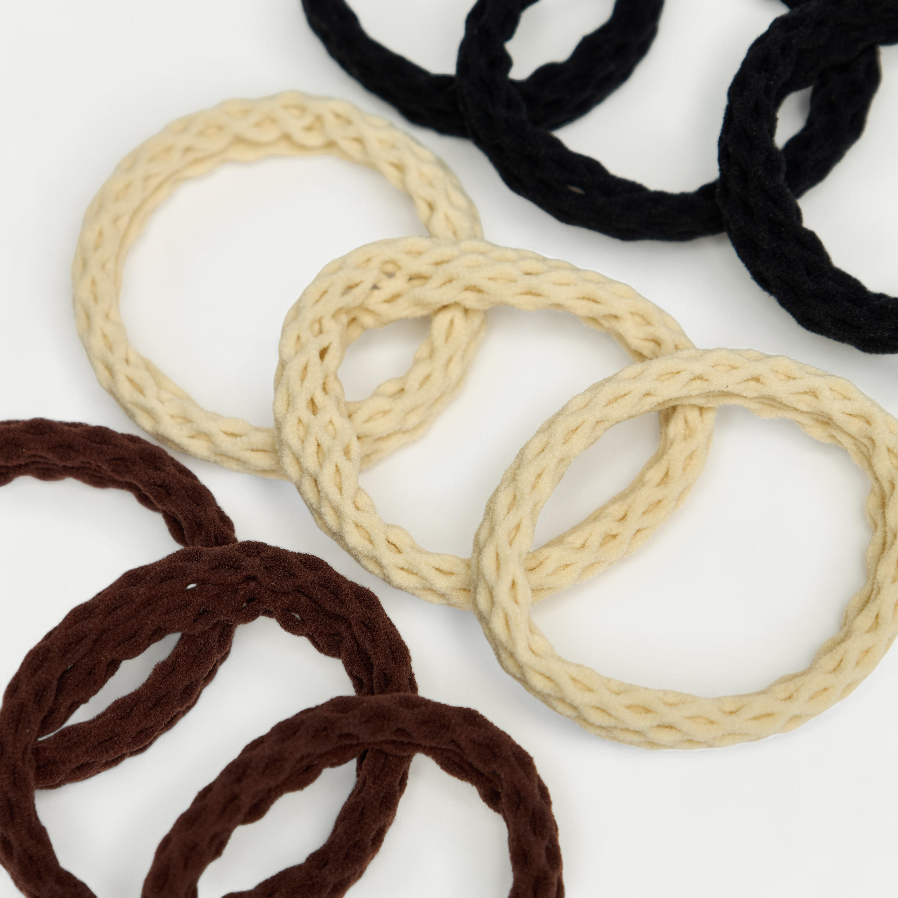 طقم ربطة شعر 9 قطع بارزة الملمس-women-hairaccessories-scrunchies-image-5