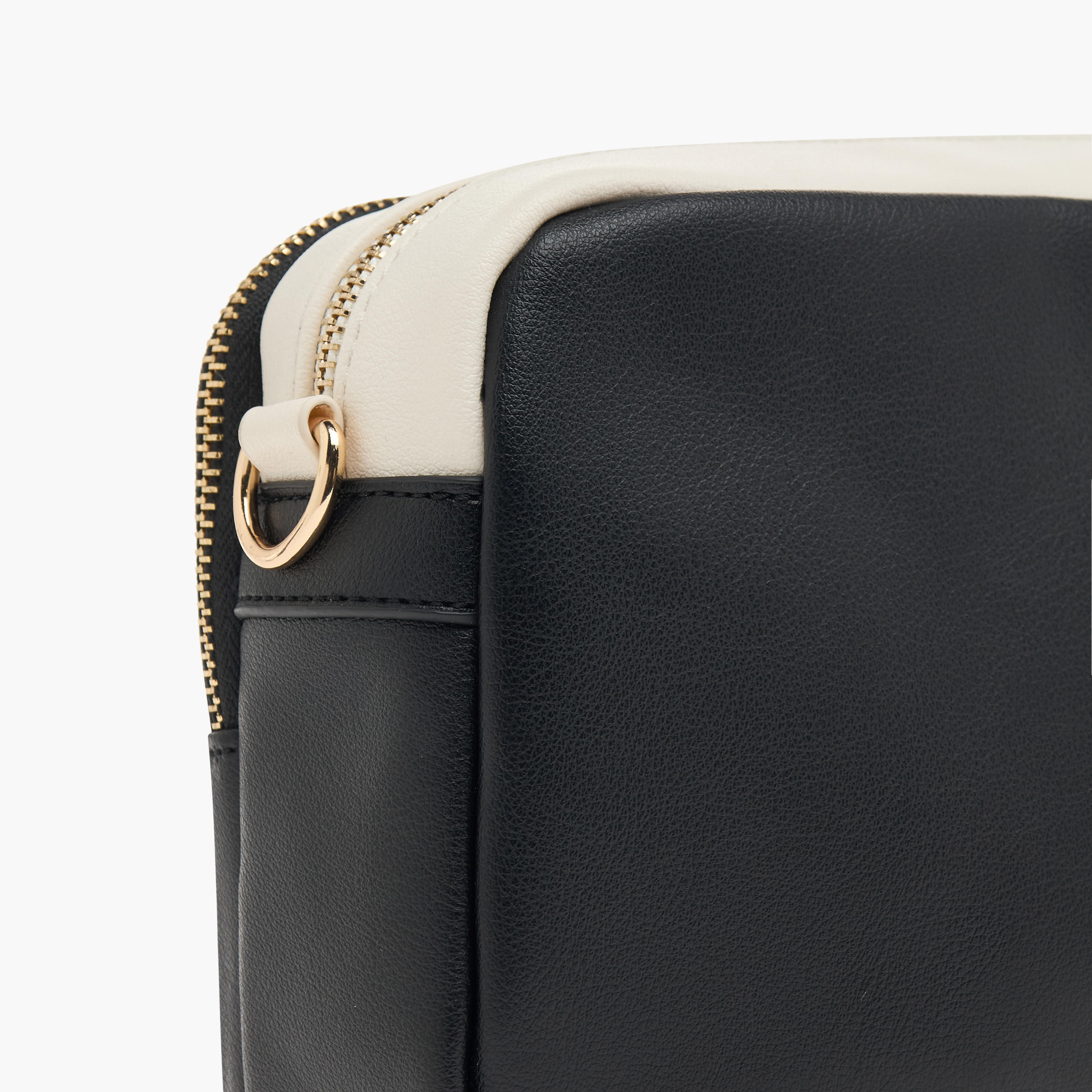 شنطة كروس بودي بسحاب إغلاق وحزام قابل للتعديل وتصميم قوالب ملونة-women-bagsandwallets-handbags-image-6