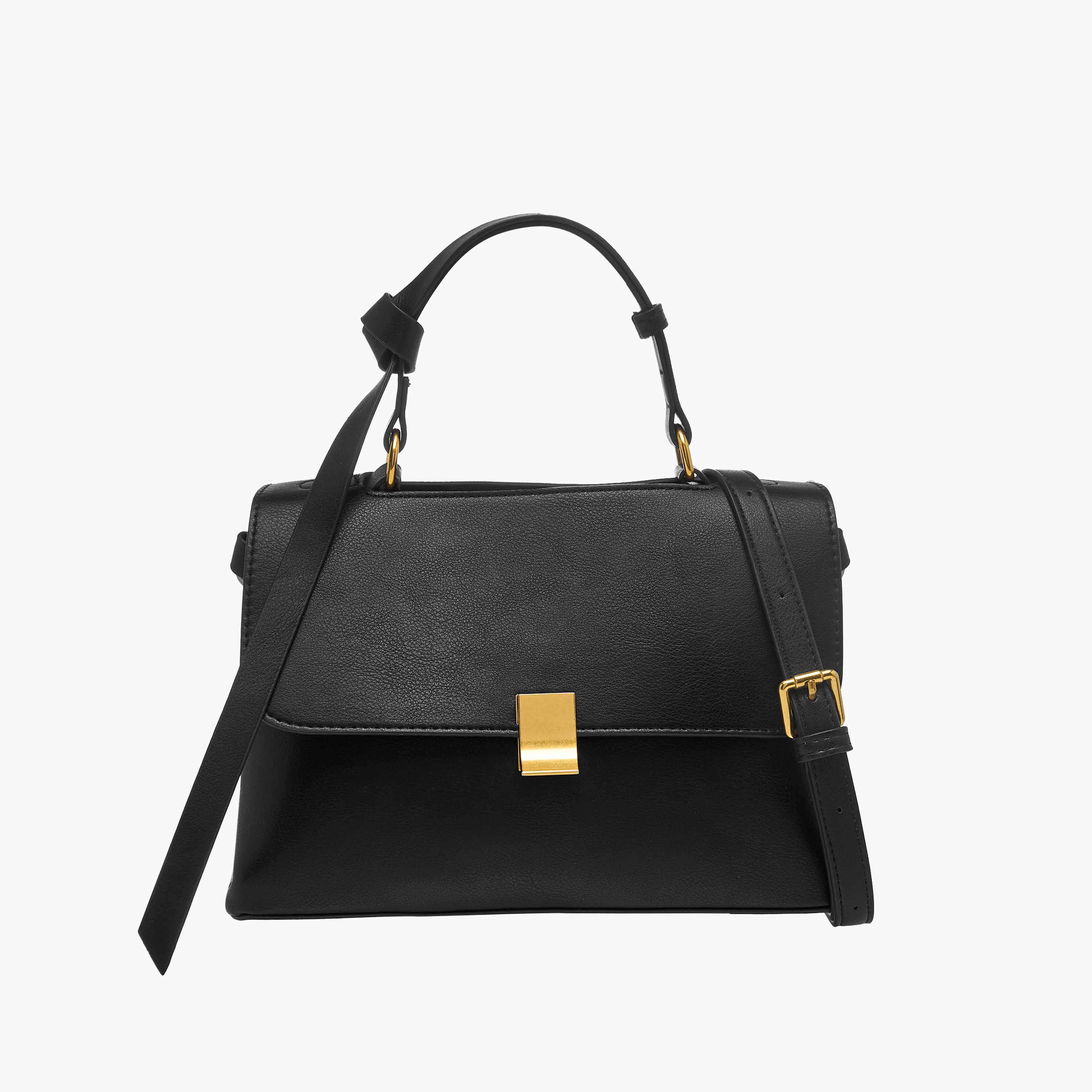 Detachable Strap Crossbody Bag with Flap Closure-women-bagsandwallets-handbags-image-1