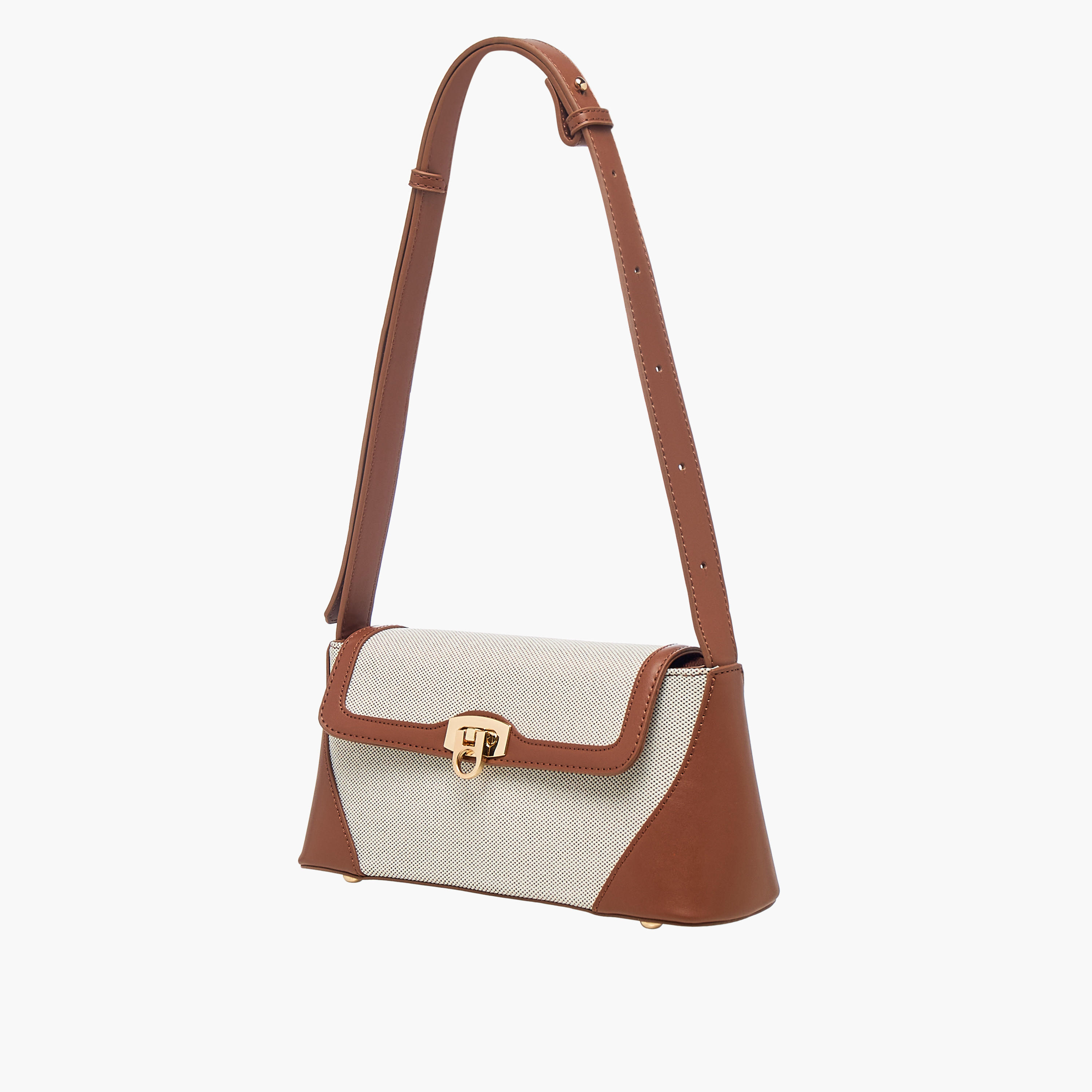 شنطة كتف بارزة الملمس بطية إغلاق ومقبض قابل للتعديل-women-bagsandwallets-backpacks-image-6