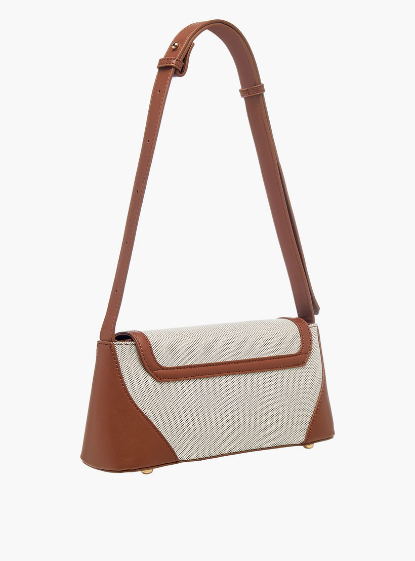 شنطة كتف بارزة الملمس بطية إغلاق ومقبض قابل للتعديل-women-bagsandwallets-backpacks-image-5
