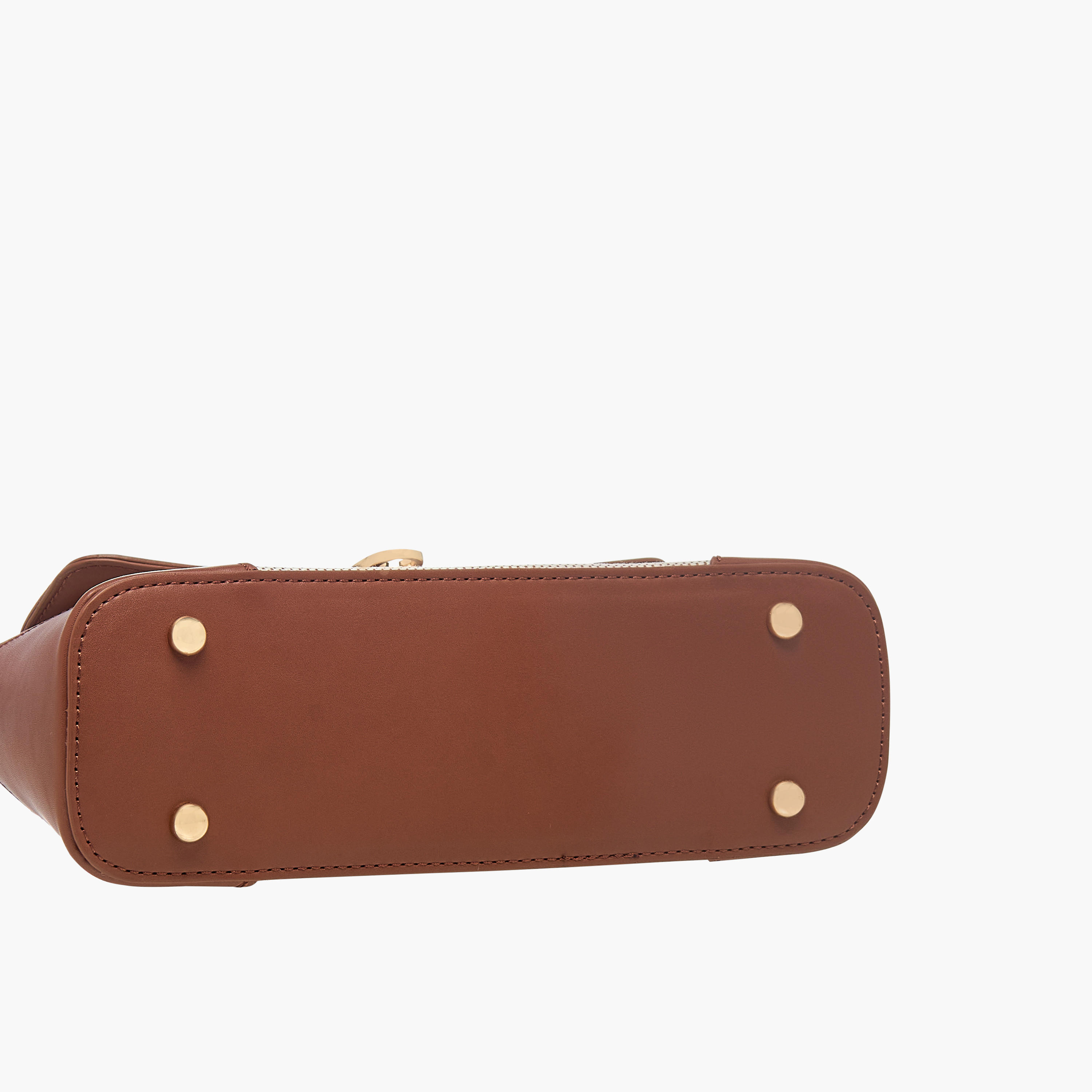 شنطة كتف بارزة الملمس بطية إغلاق ومقبض قابل للتعديل-women-bagsandwallets-backpacks-image-2
