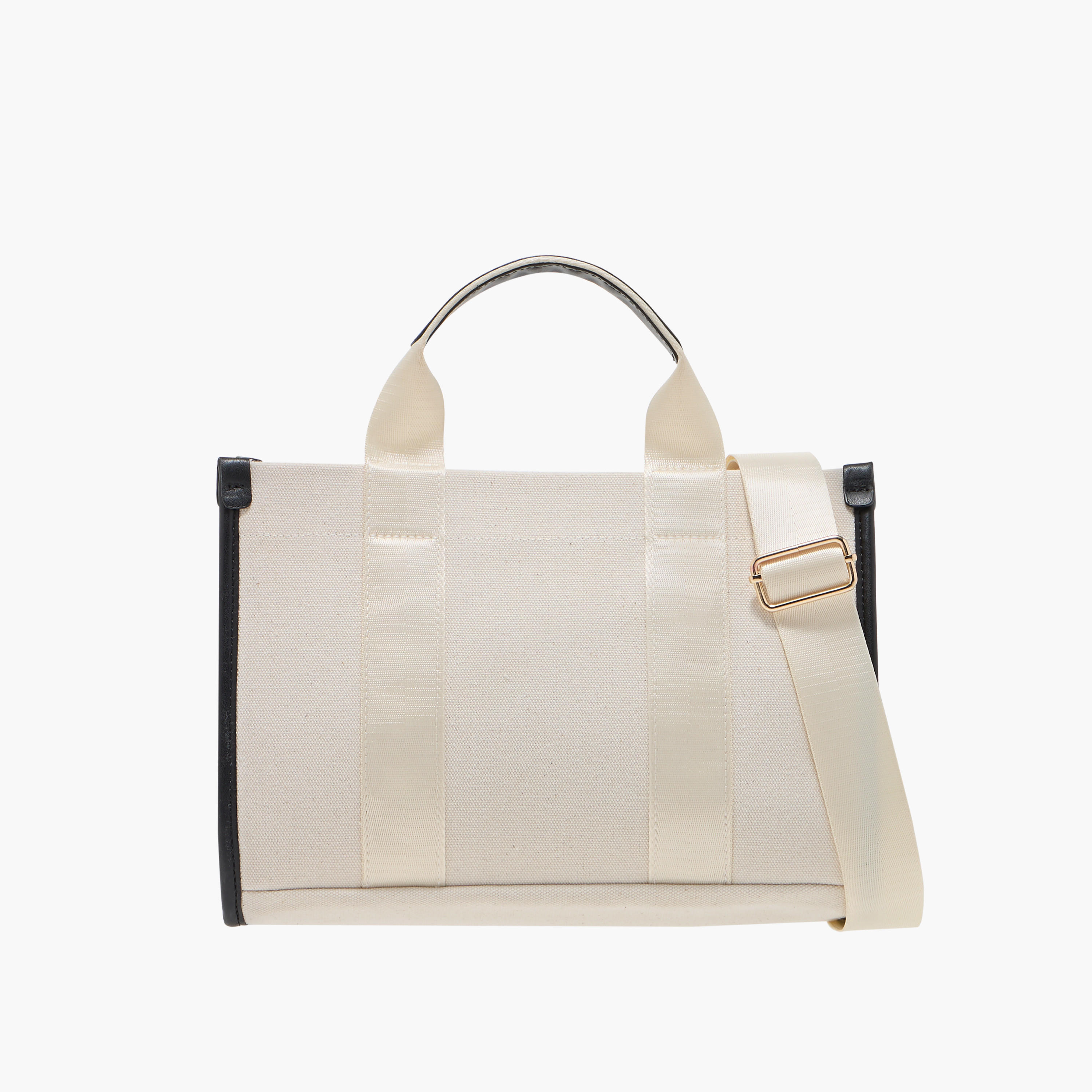 Textured Tote Bag with Handles and Adjustable Strap-women-bagsandwallets-handbags-image-1