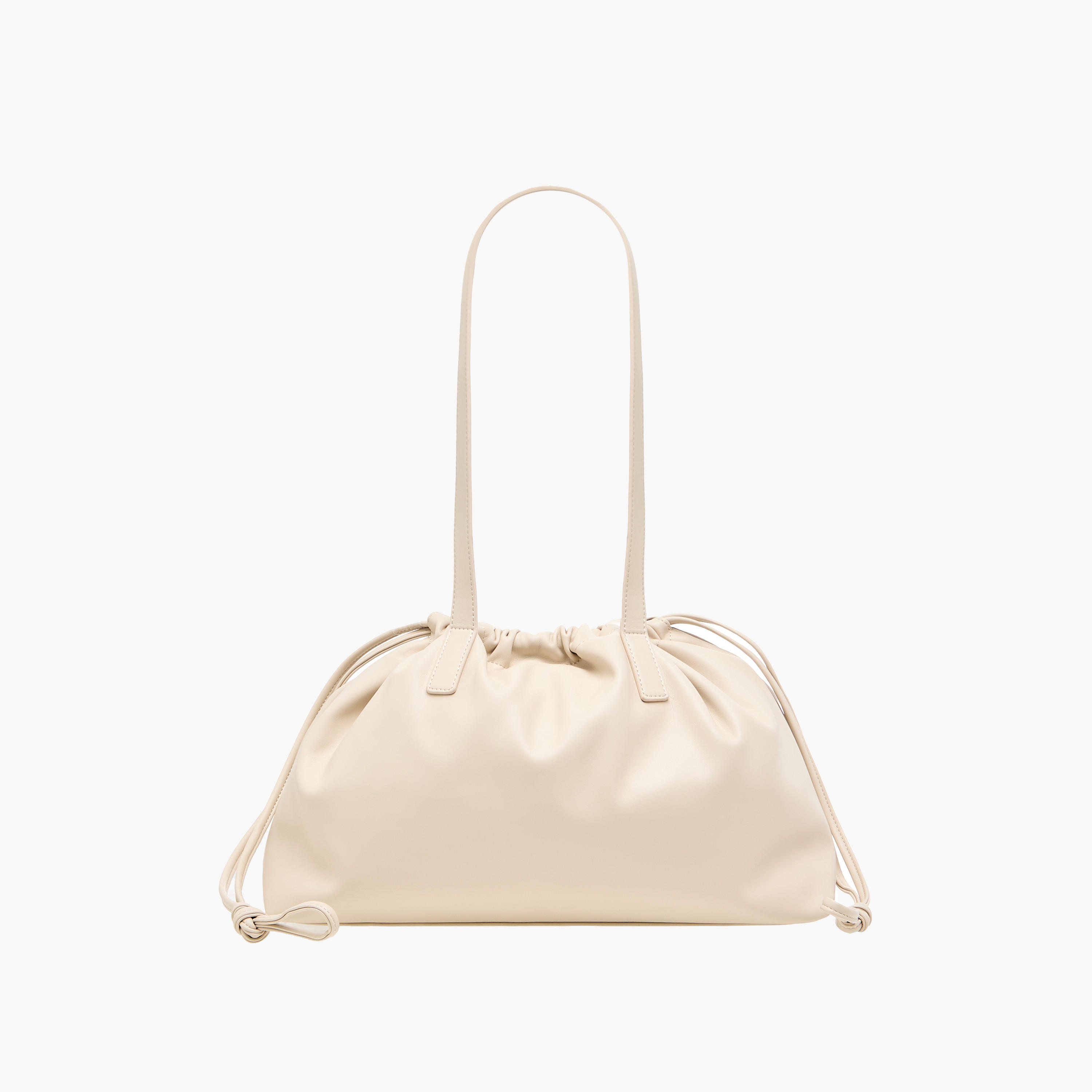Drawstring Closure Shoulder Bag with Double Handle-women-bagsandwallets-handbags-image-1