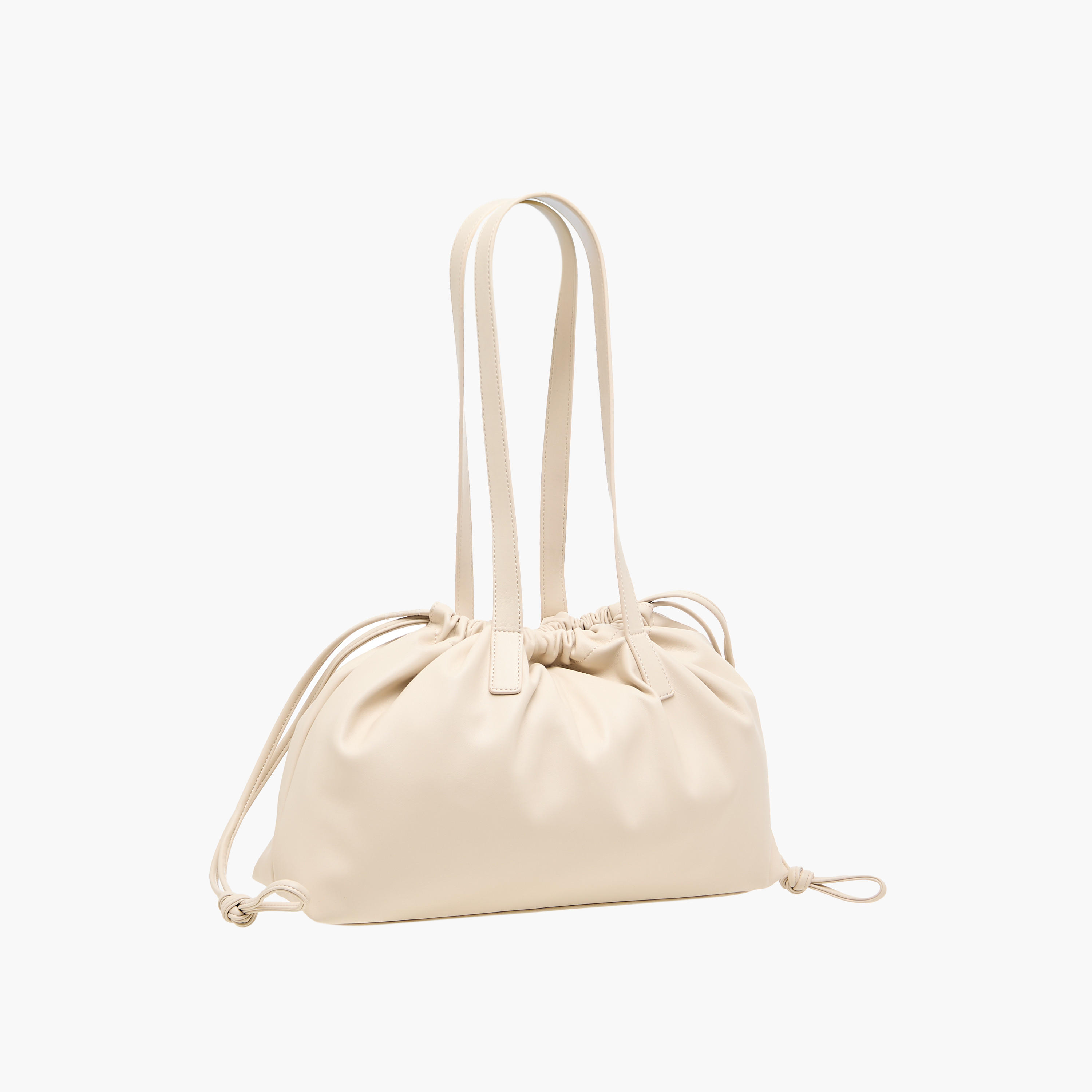 Drawstring Closure Shoulder Bag with Double Handle-women-bagsandwallets-handbags-image-2