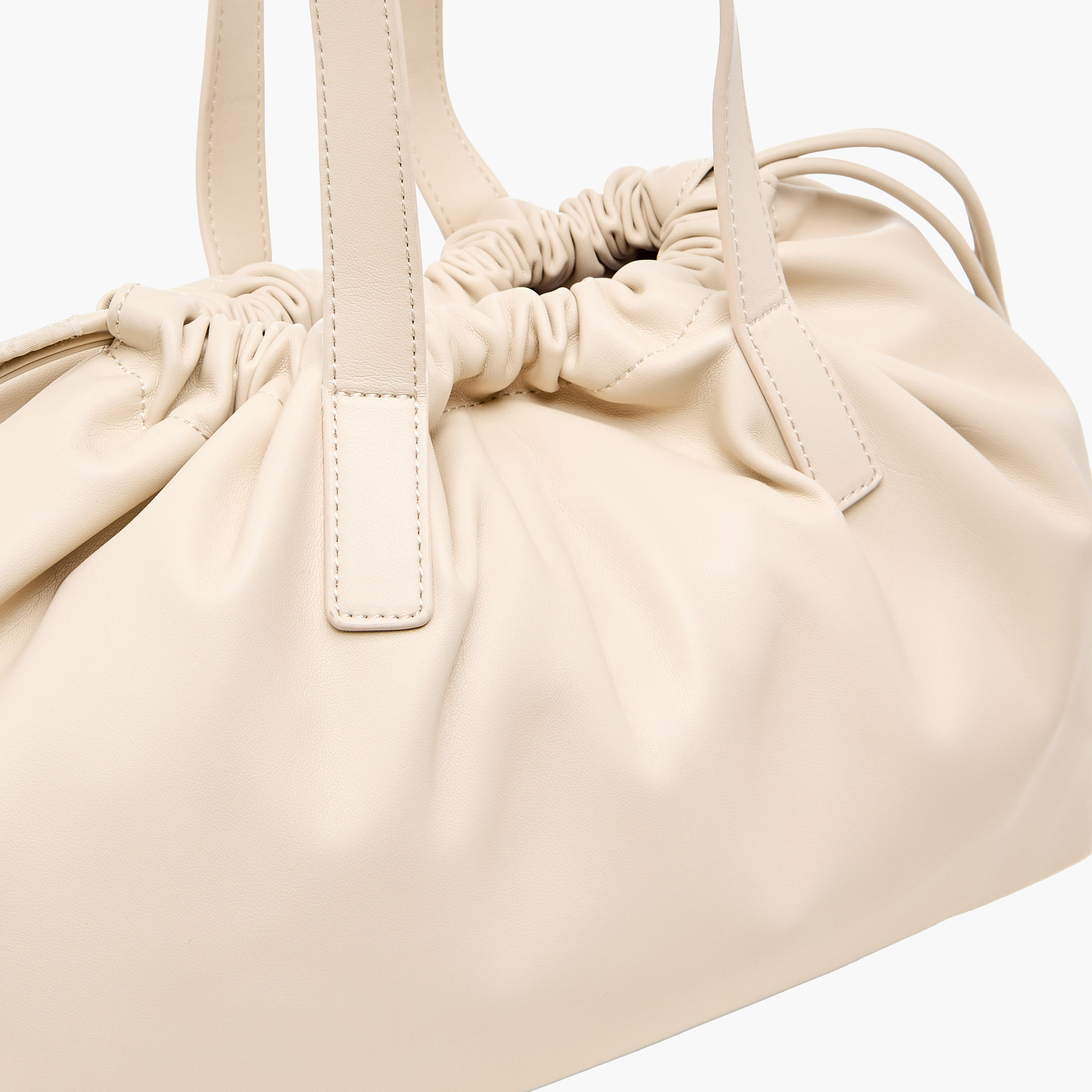 Drawstring Closure Shoulder Bag with Double Handle-women-bagsandwallets-handbags-image-3